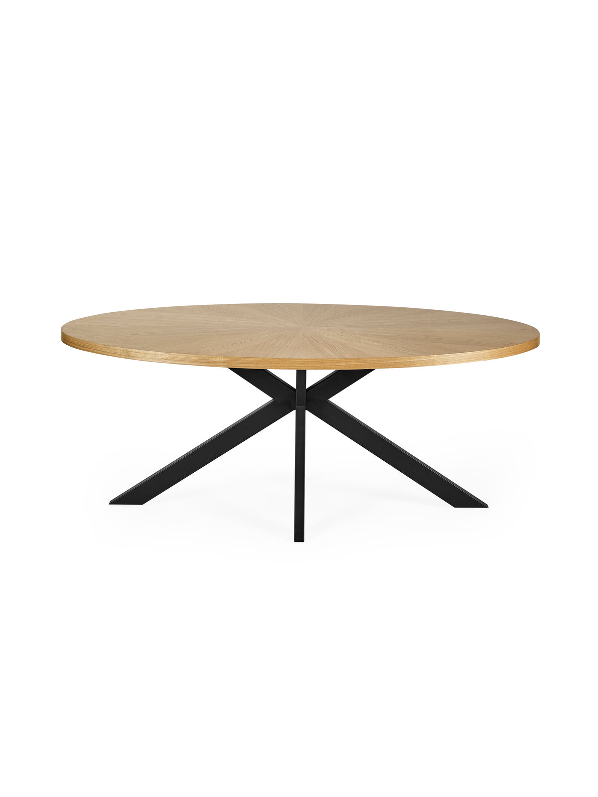 Bondi Oak Effect Oval 4-6 Seater Dining Table
