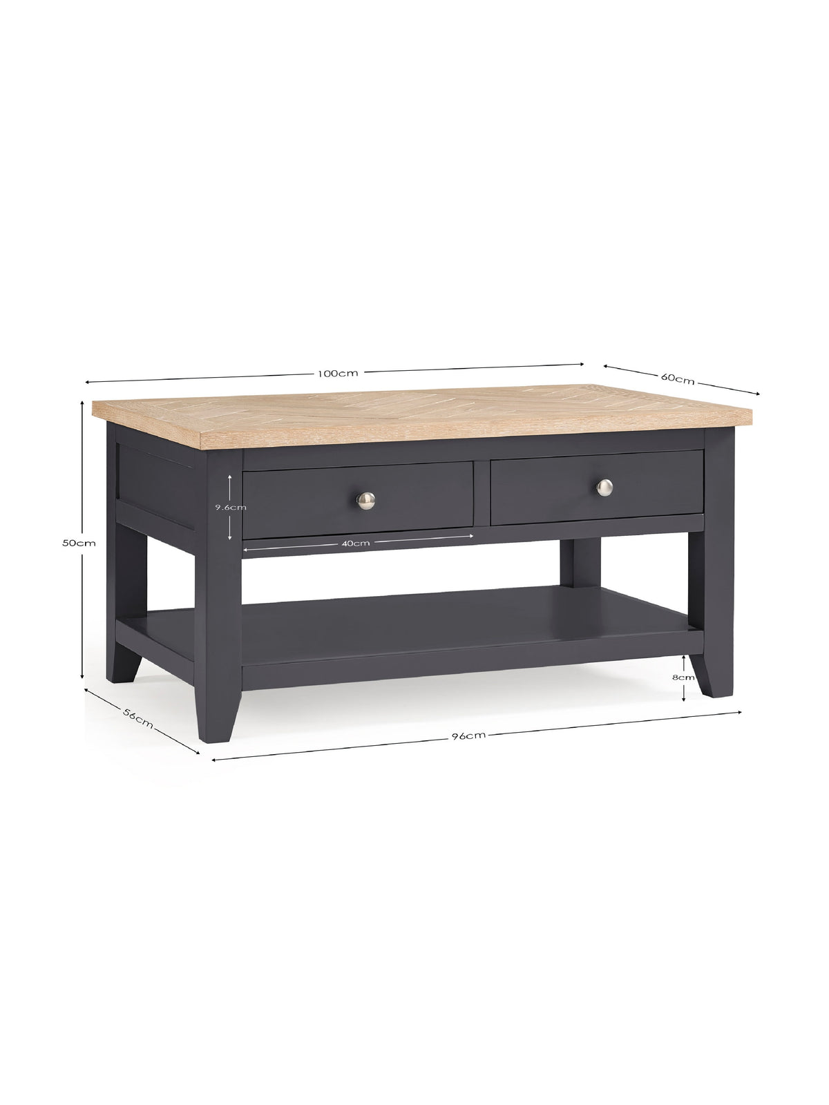 Bordeaux Coffee Table Dark Grey