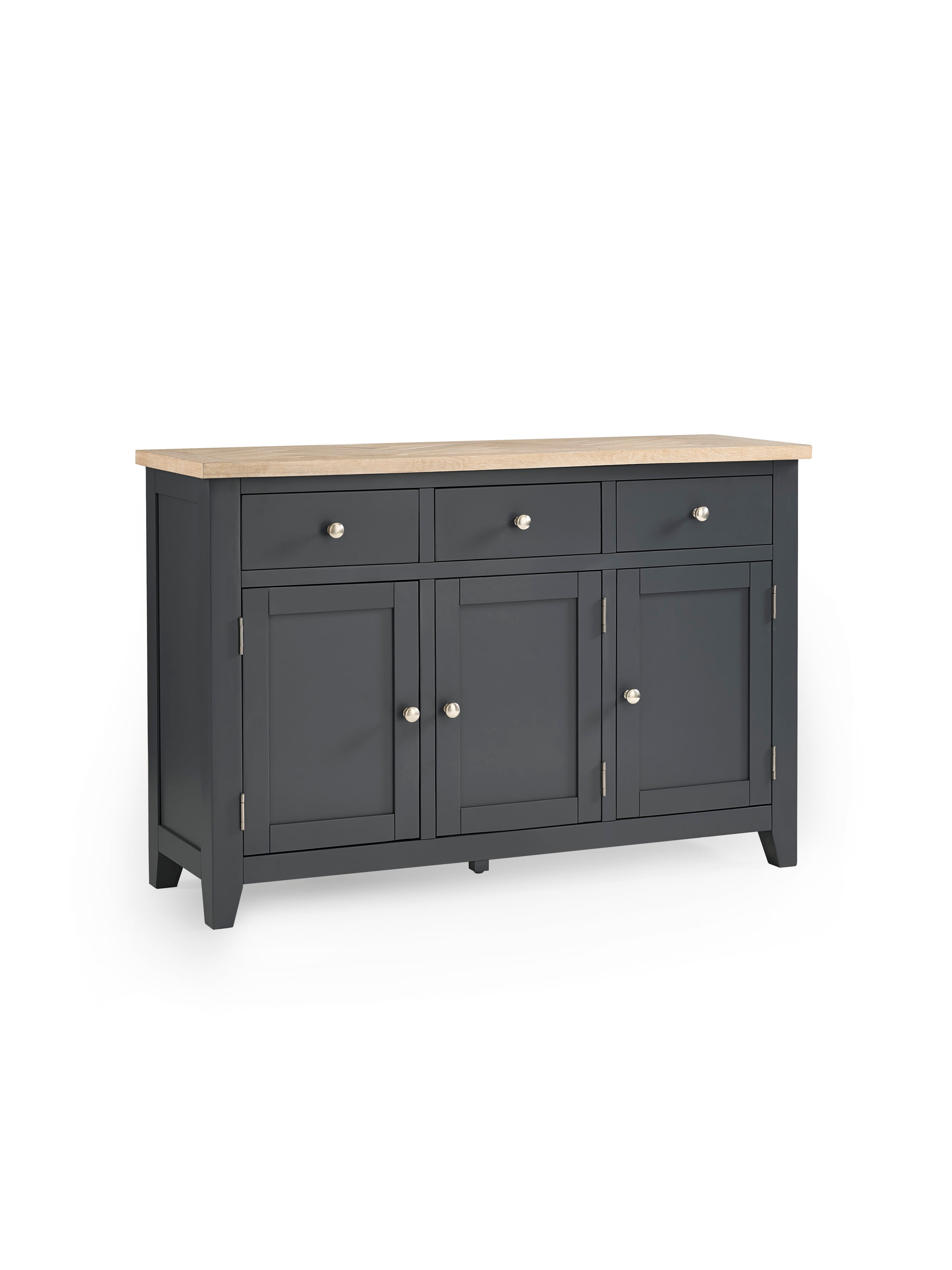 Bordeaux Sideboard Dark Grey – Dark Grey and Oak