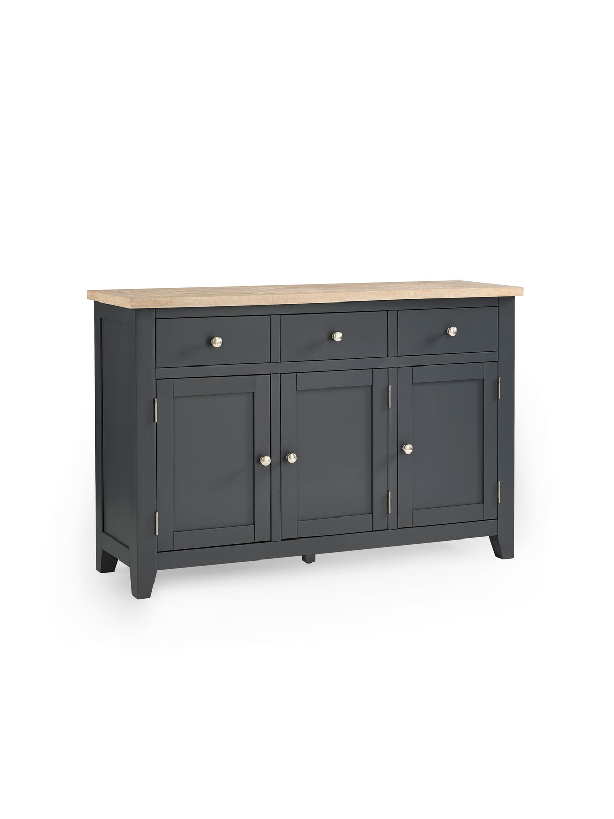 Bordeaux Sideboard Dark Grey – Dark Grey and Oak