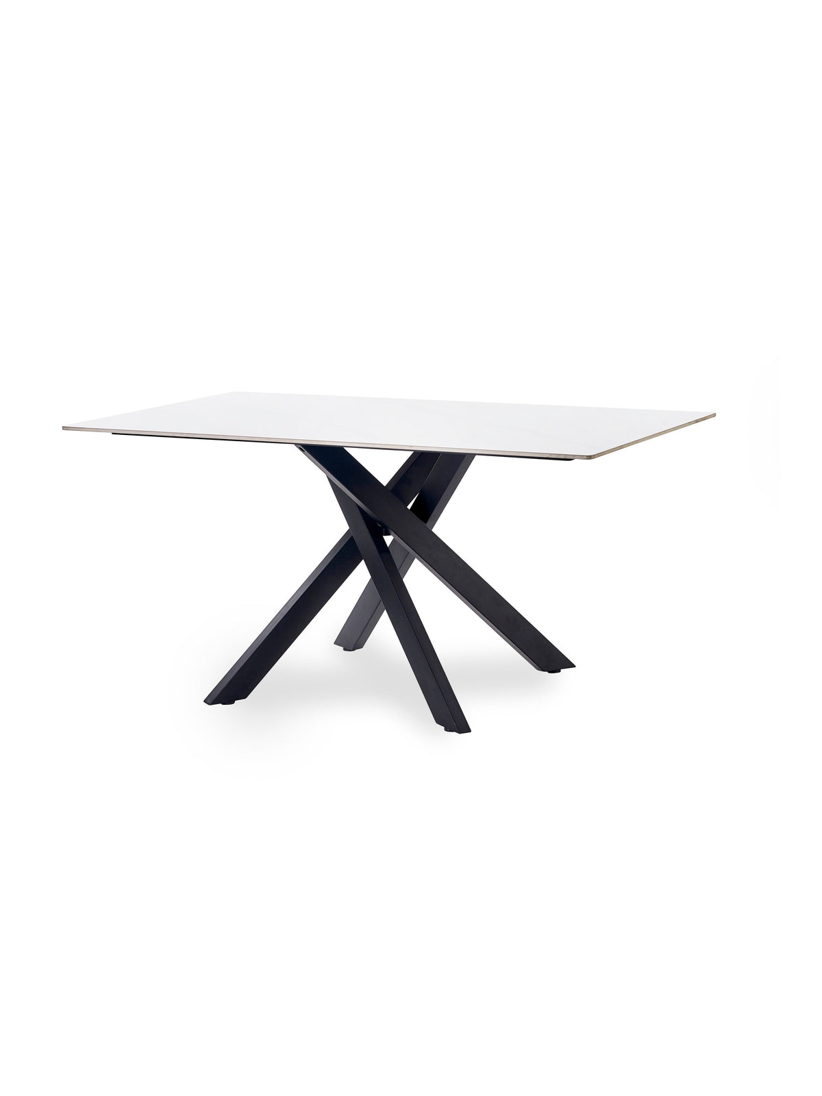 Bradley White Marble Dining Table
