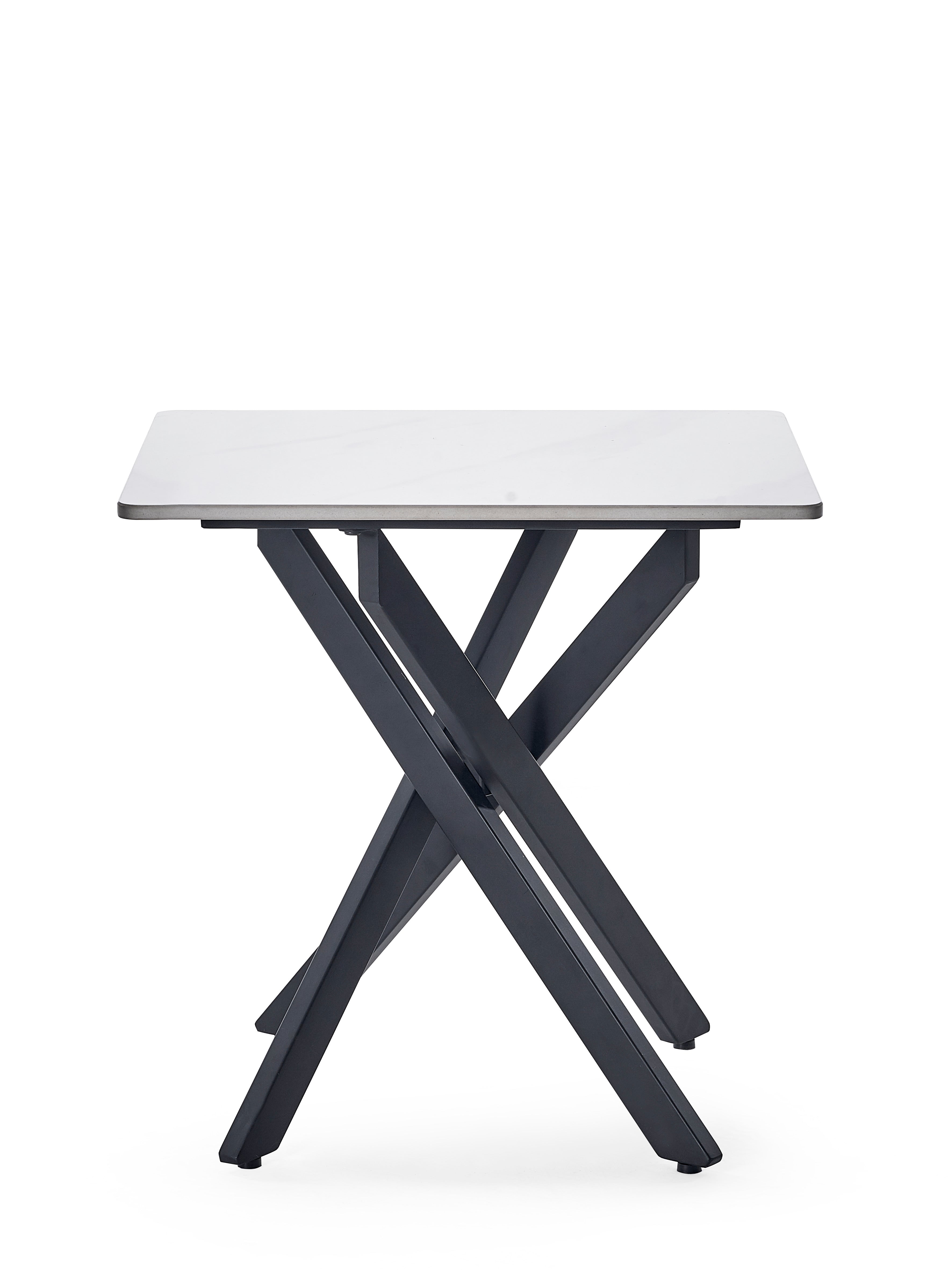 Bradley White Marble Lamp Table – Julian Bowen, view 3