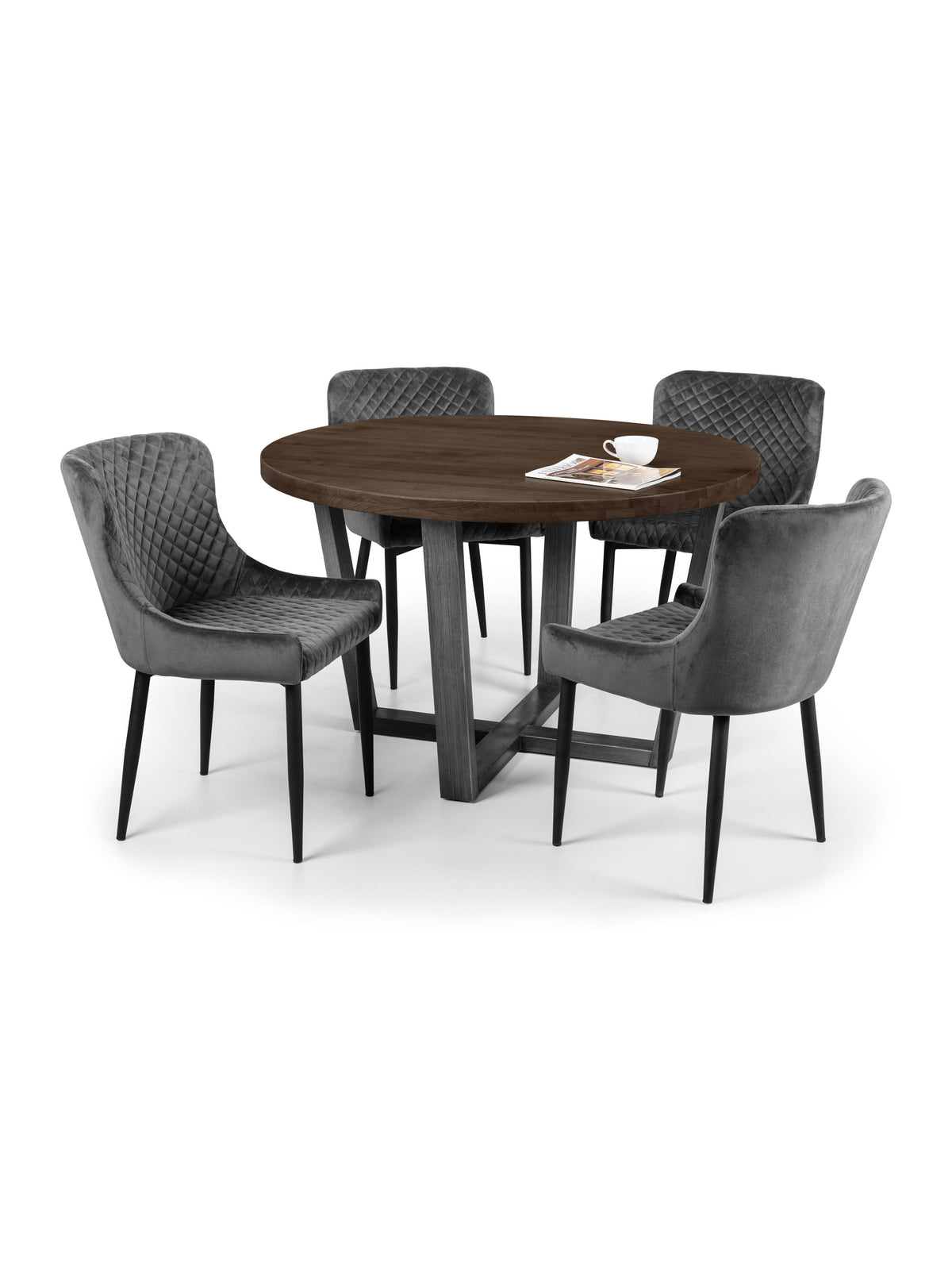 Brooklyn Round Table - Dark Oak