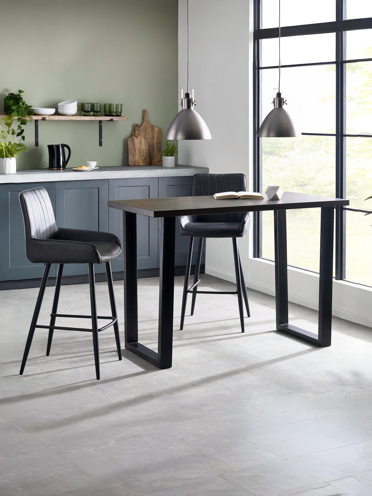 Brooklyn Bar Table Dark Oak