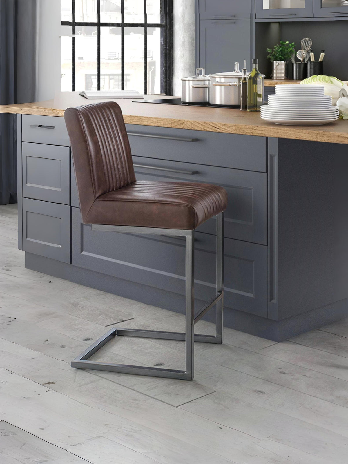 Brooklyn Barstools - Brown (Set Of 2)