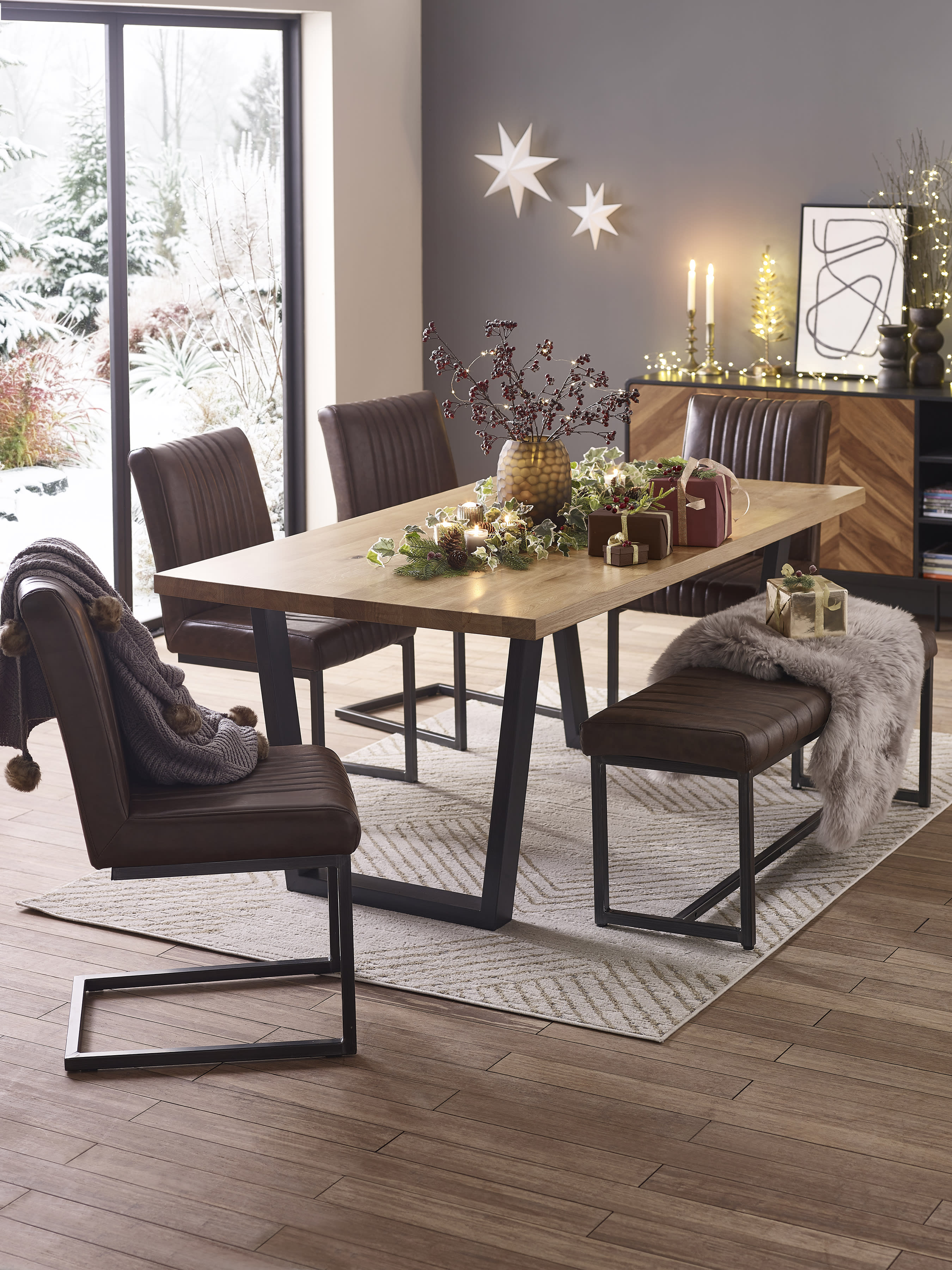 Brooklyn Chairs - Brown (Set of 2)