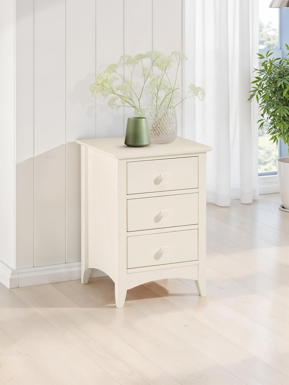 Cameo 3 Drawer Bedside