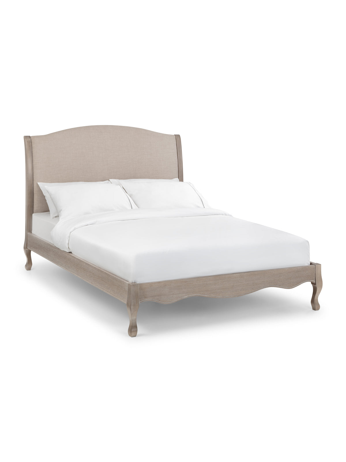 Camille Wood & Fabric Bed
