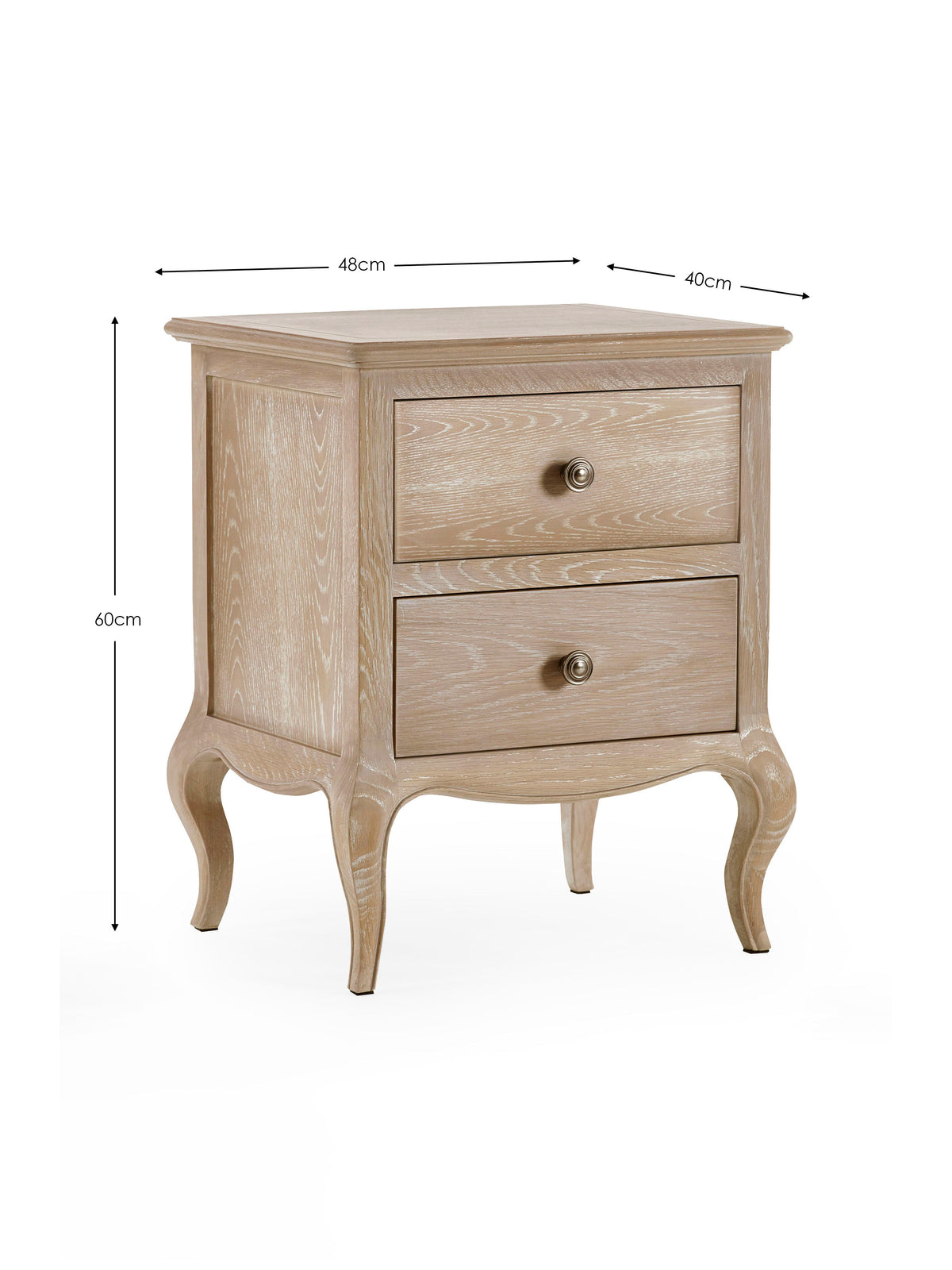 Camille 2 Drawer Bedside