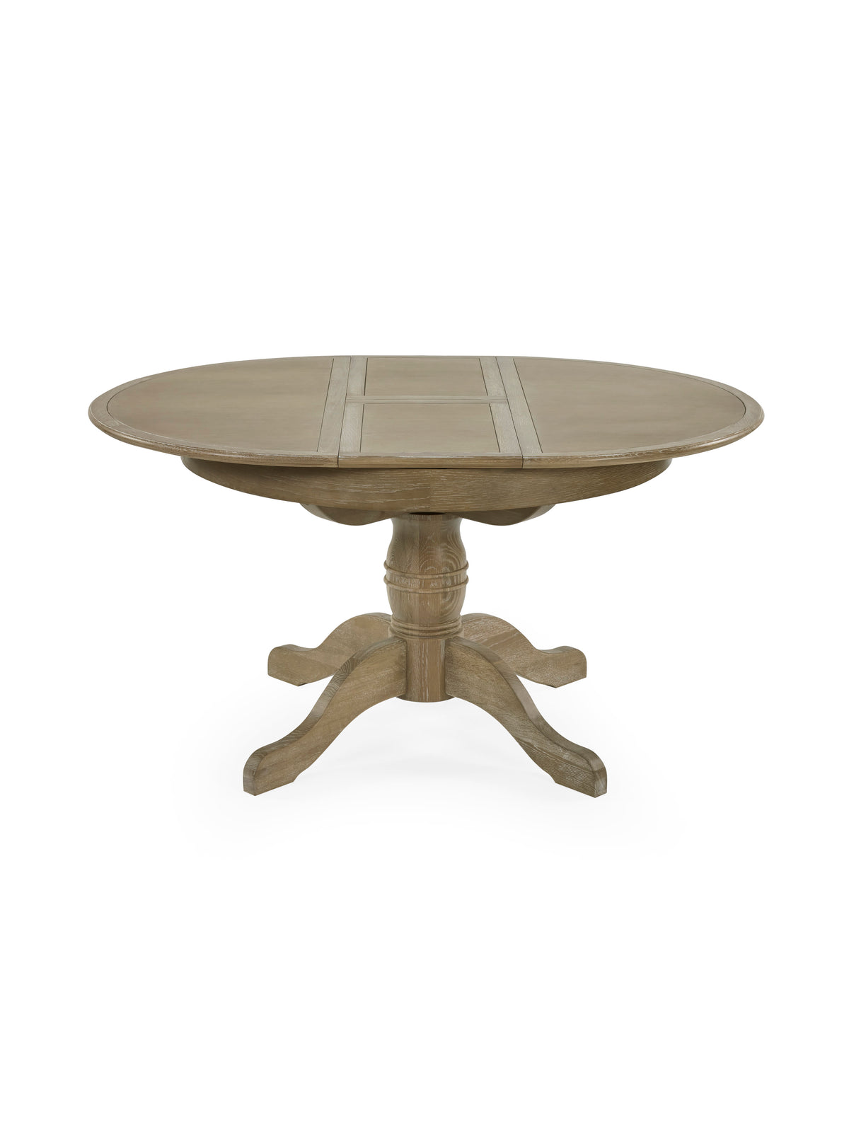 Camille Limed Oak 110-145cm Round to Oval Extending Dining Table