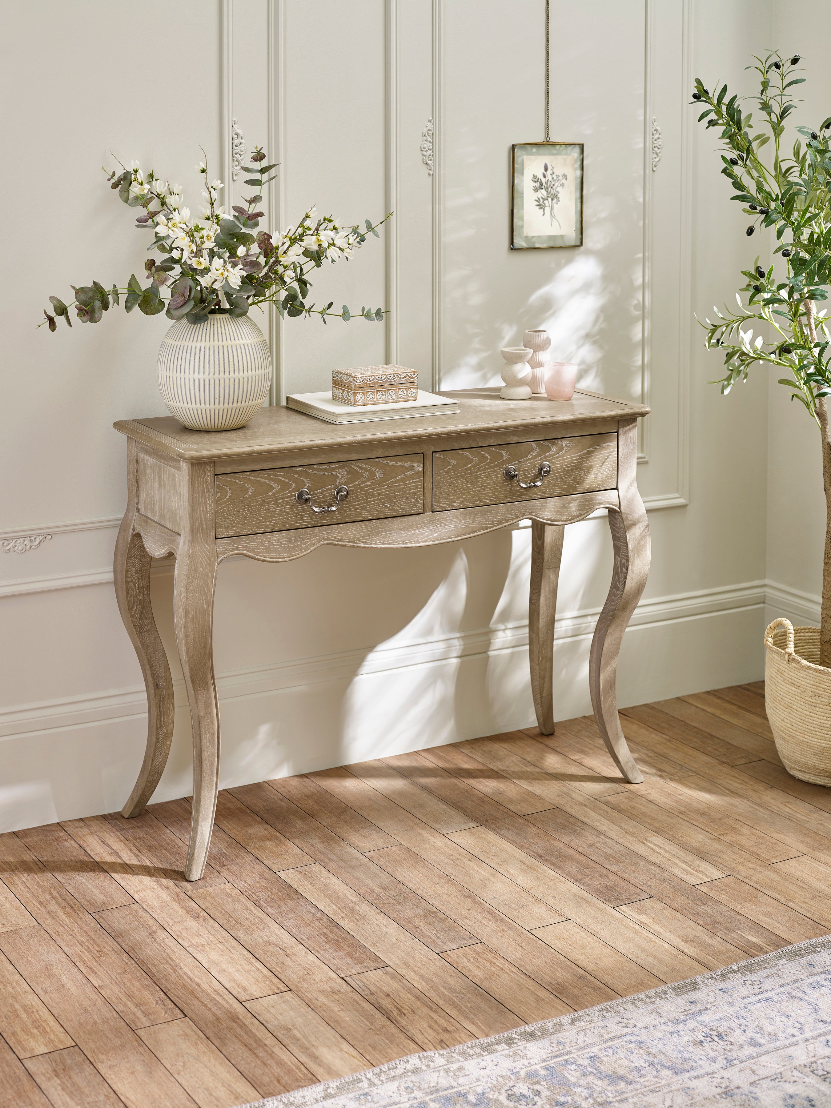 Camille Console Table – Limed Oak