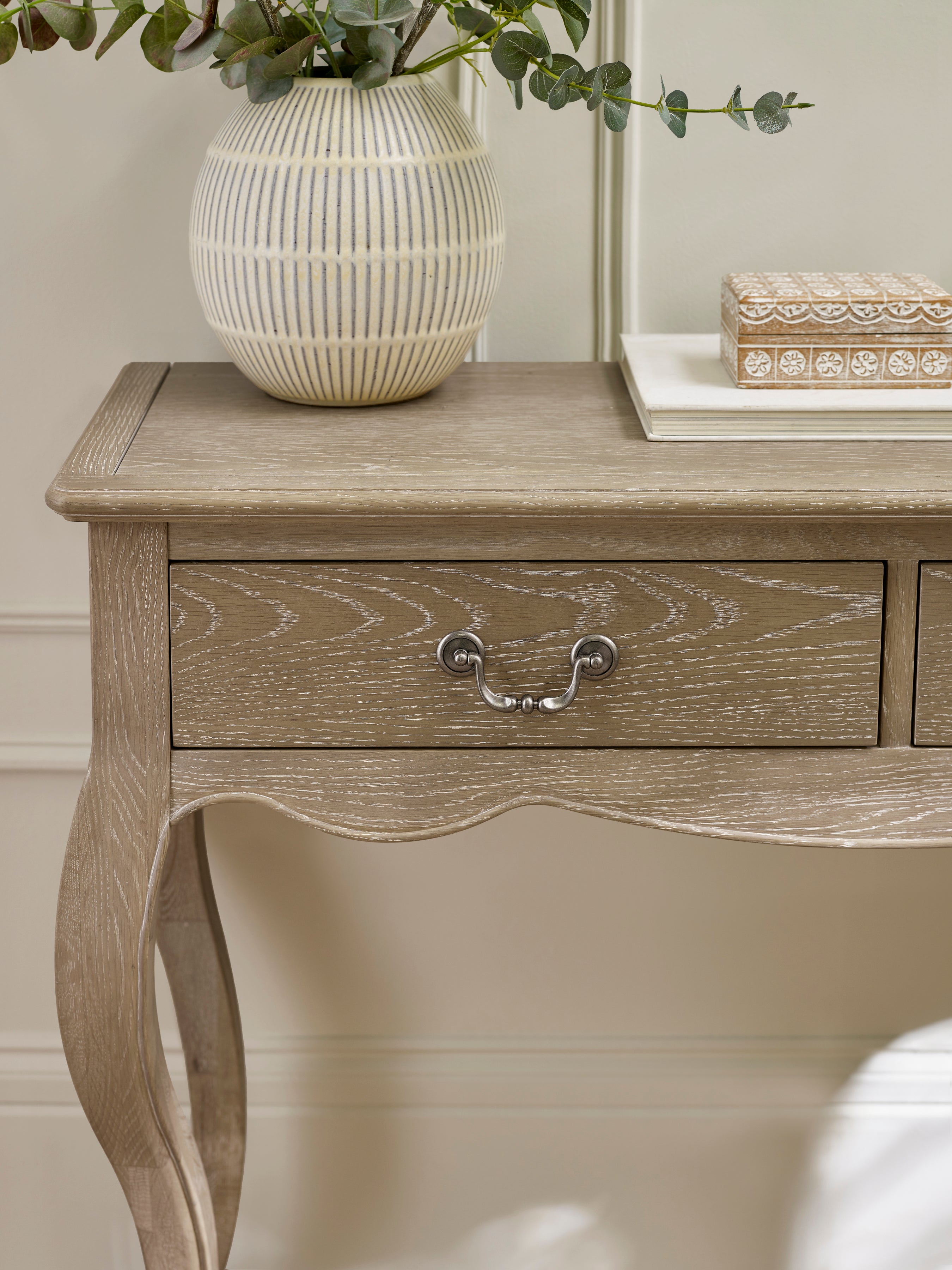 Camille Console Table – Limed Oak