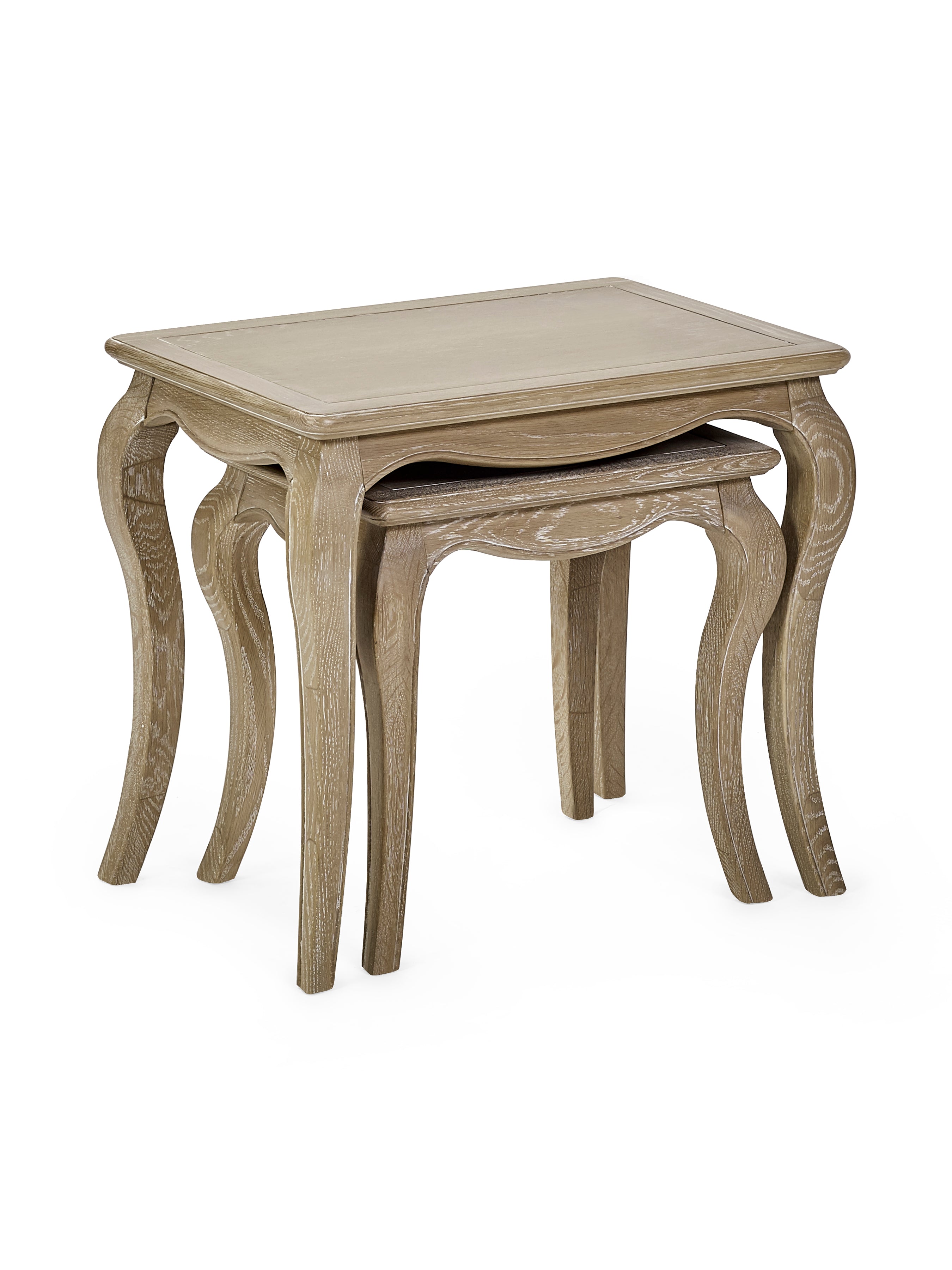 Camille Nesting Tables – Limed Oak