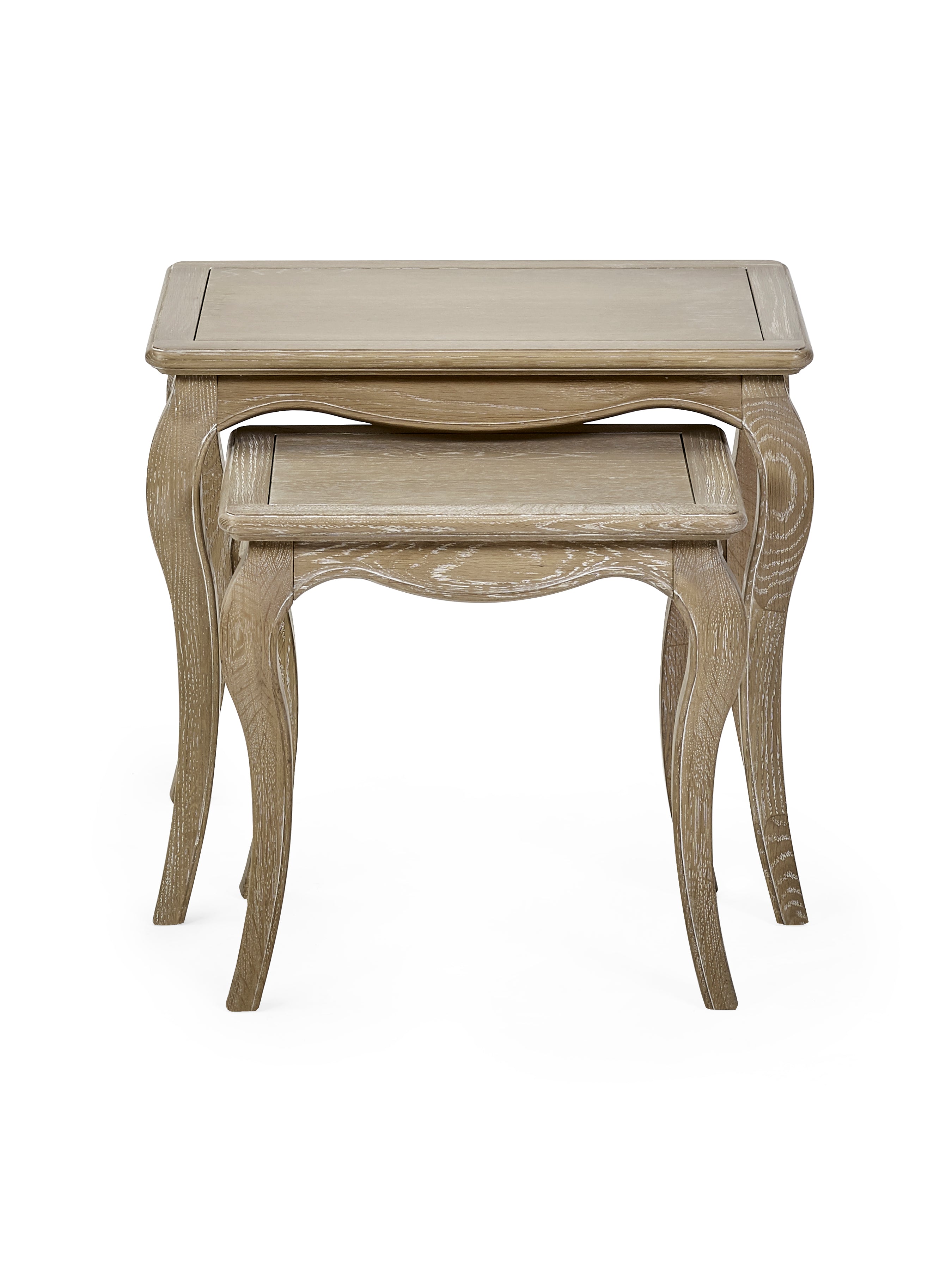 Camille Nesting Tables – Limed Oak