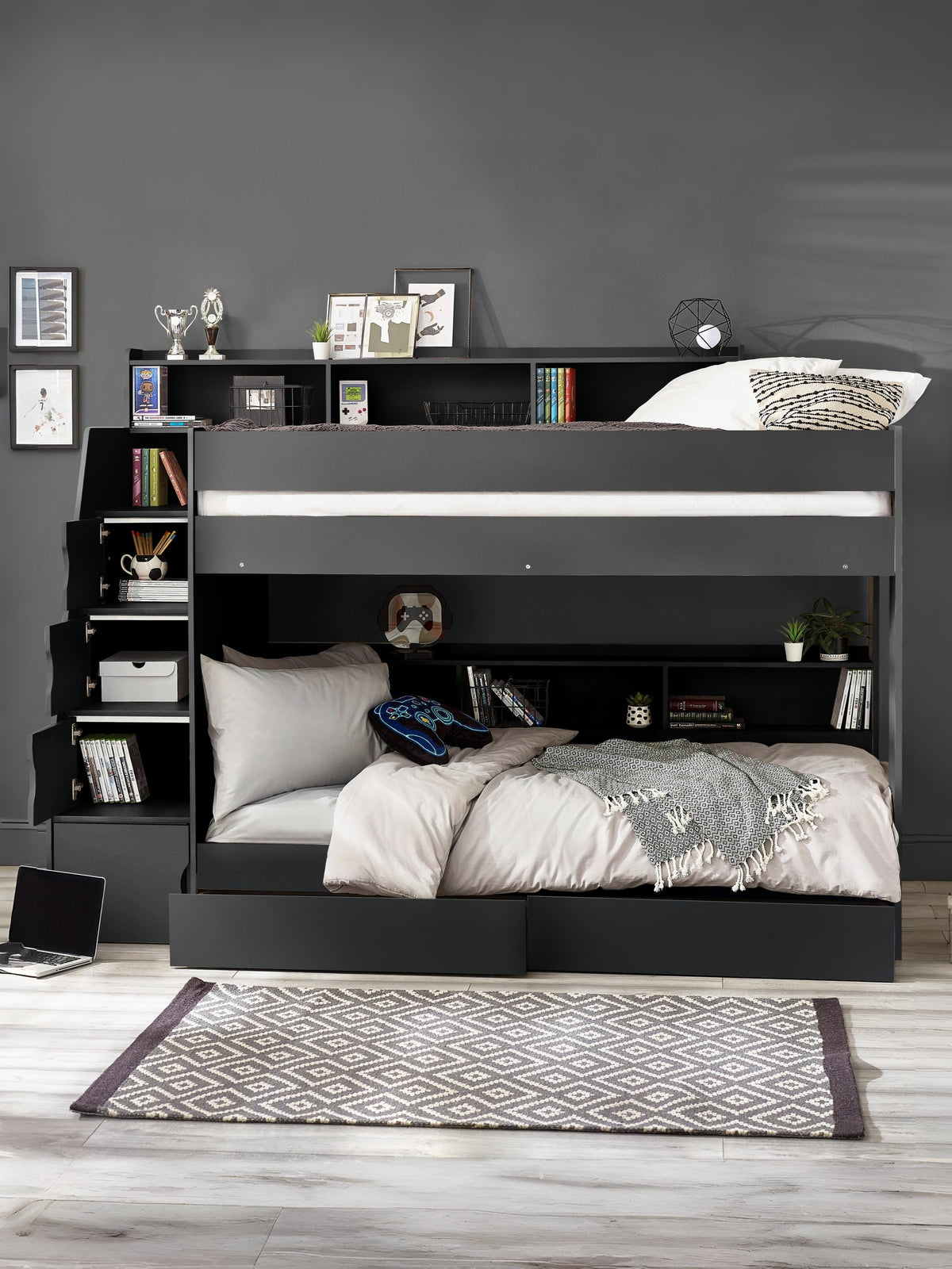Camelot Staircase Bunk Anthracite