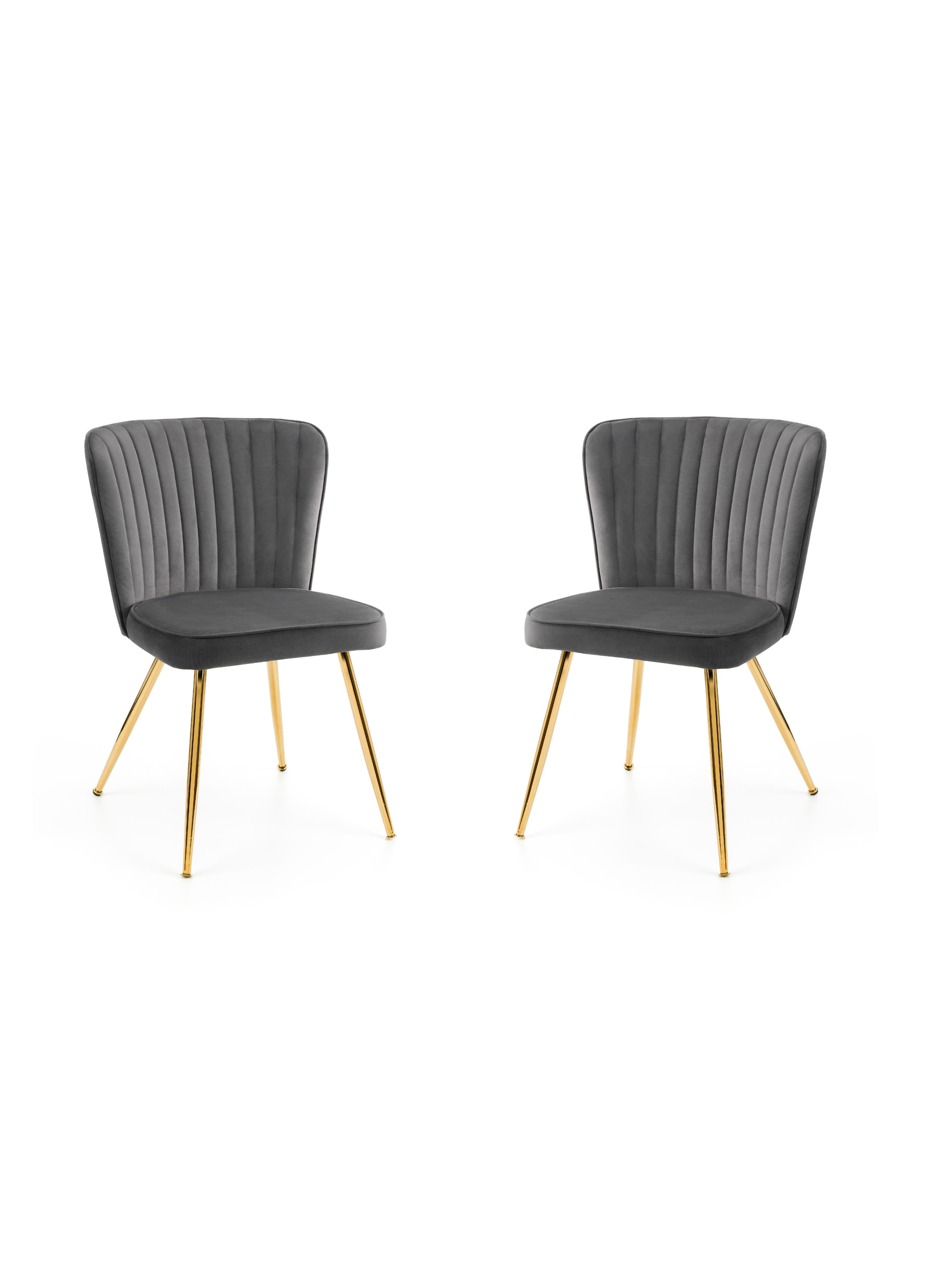 Cannes Dining Chairs - Grey (Set of 2)