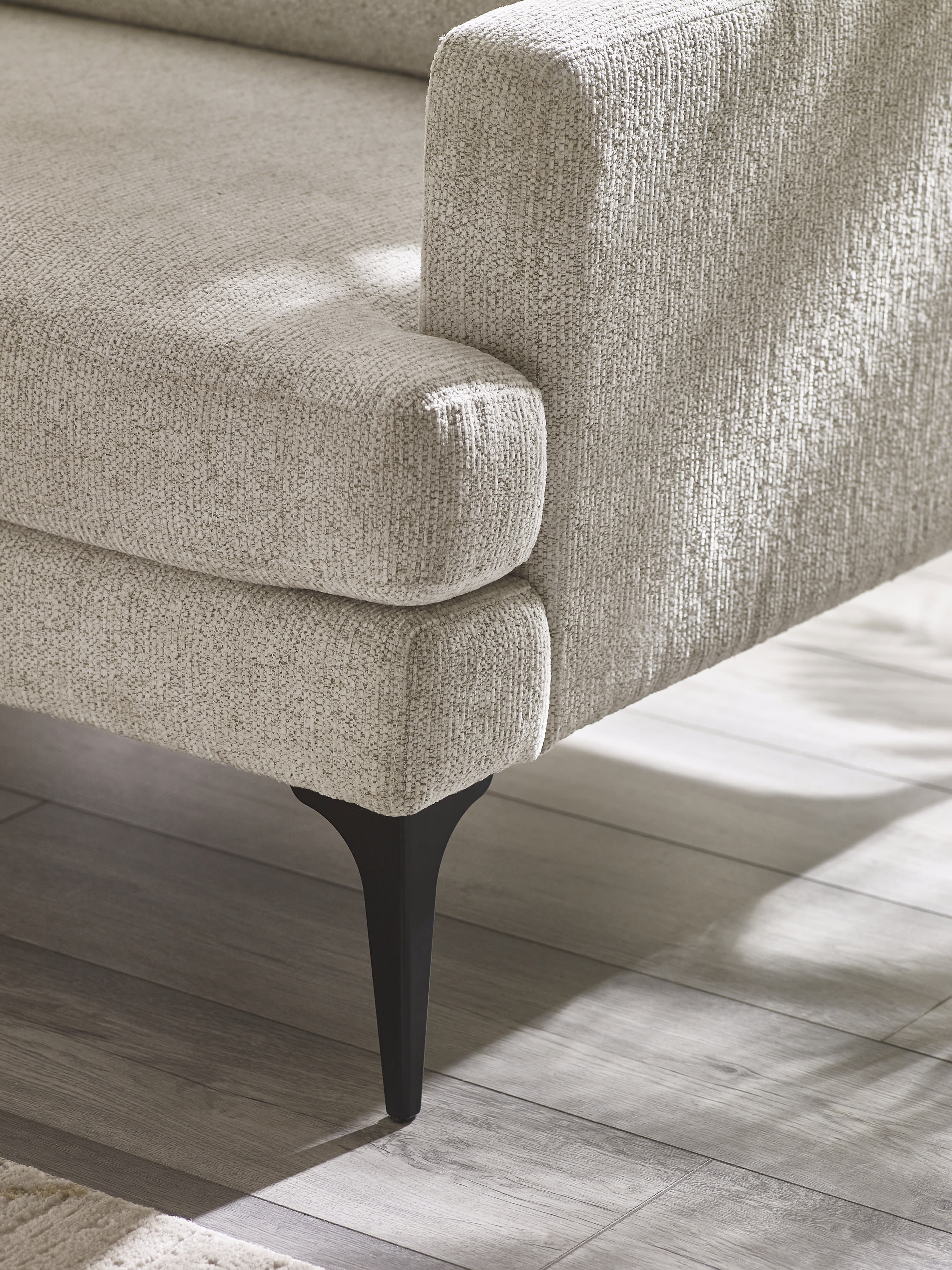 Carrera Oyster Cream Chenille 2 Seater Sofa – Oyster Chenille