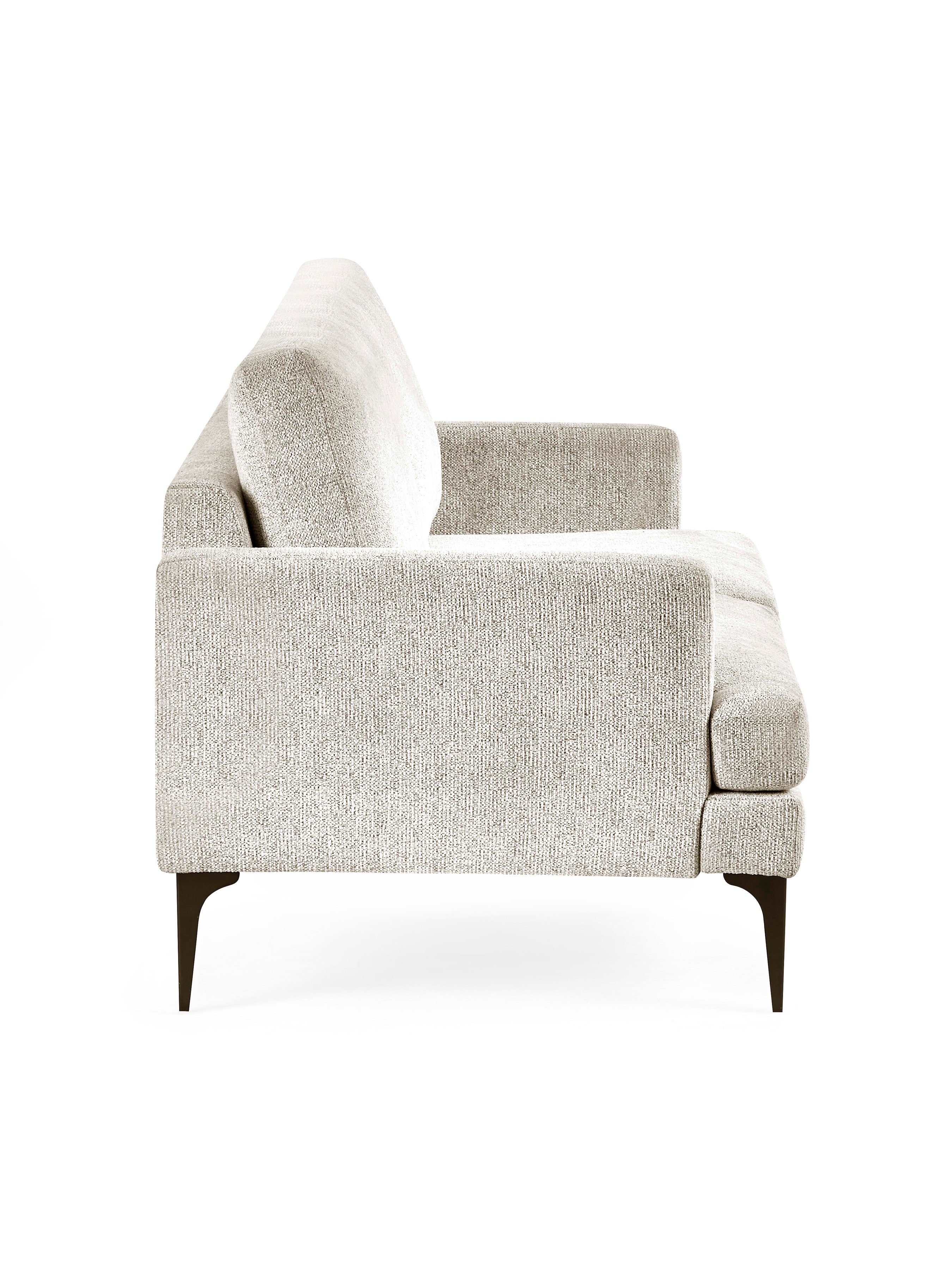 Carrera Oyster Cream Chenille 2 Seater Sofa – Oyster Chenille