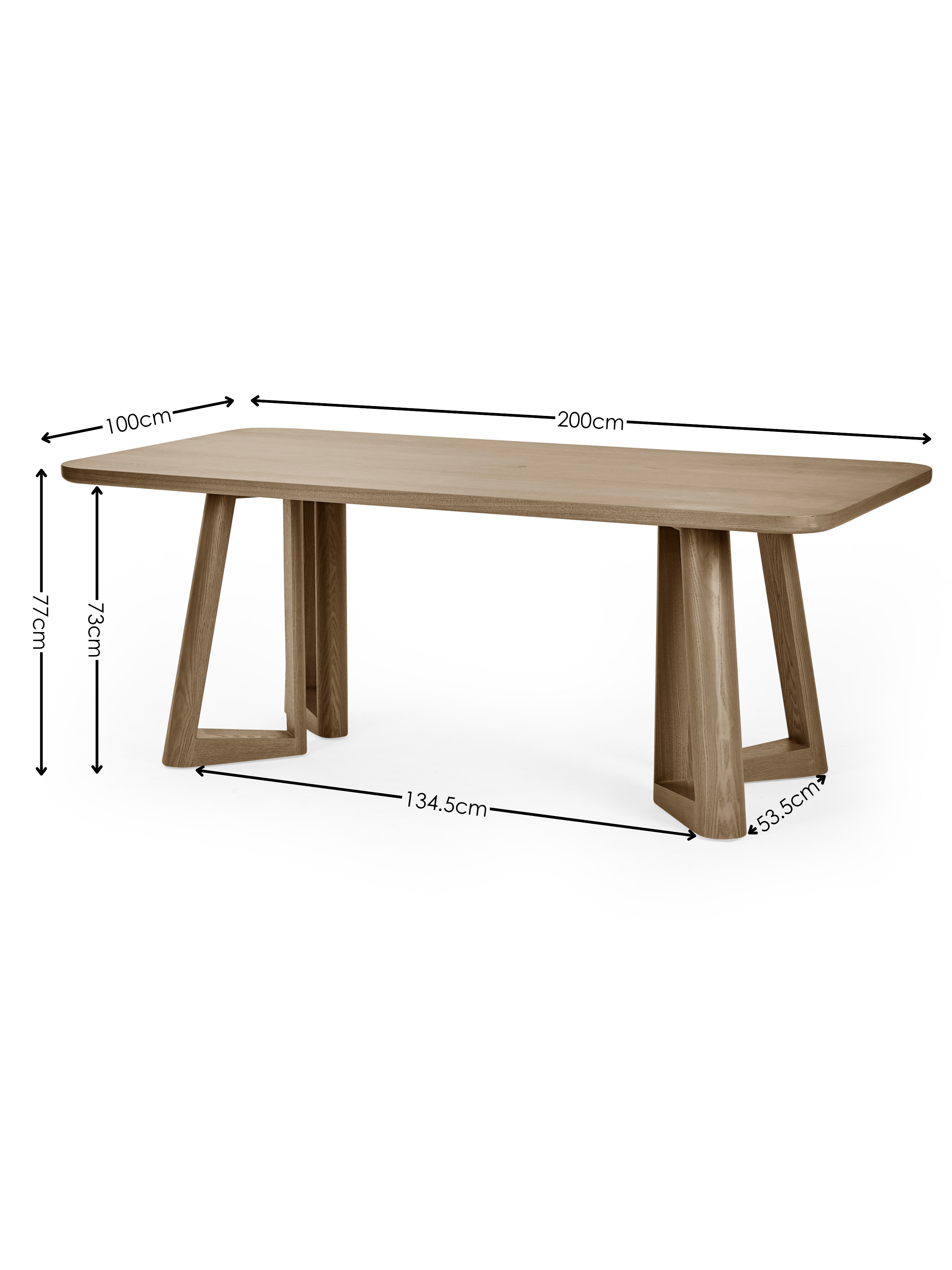 Caravelle Rectangular 4-6 Seater Dining Table – Smokey Oak Effect