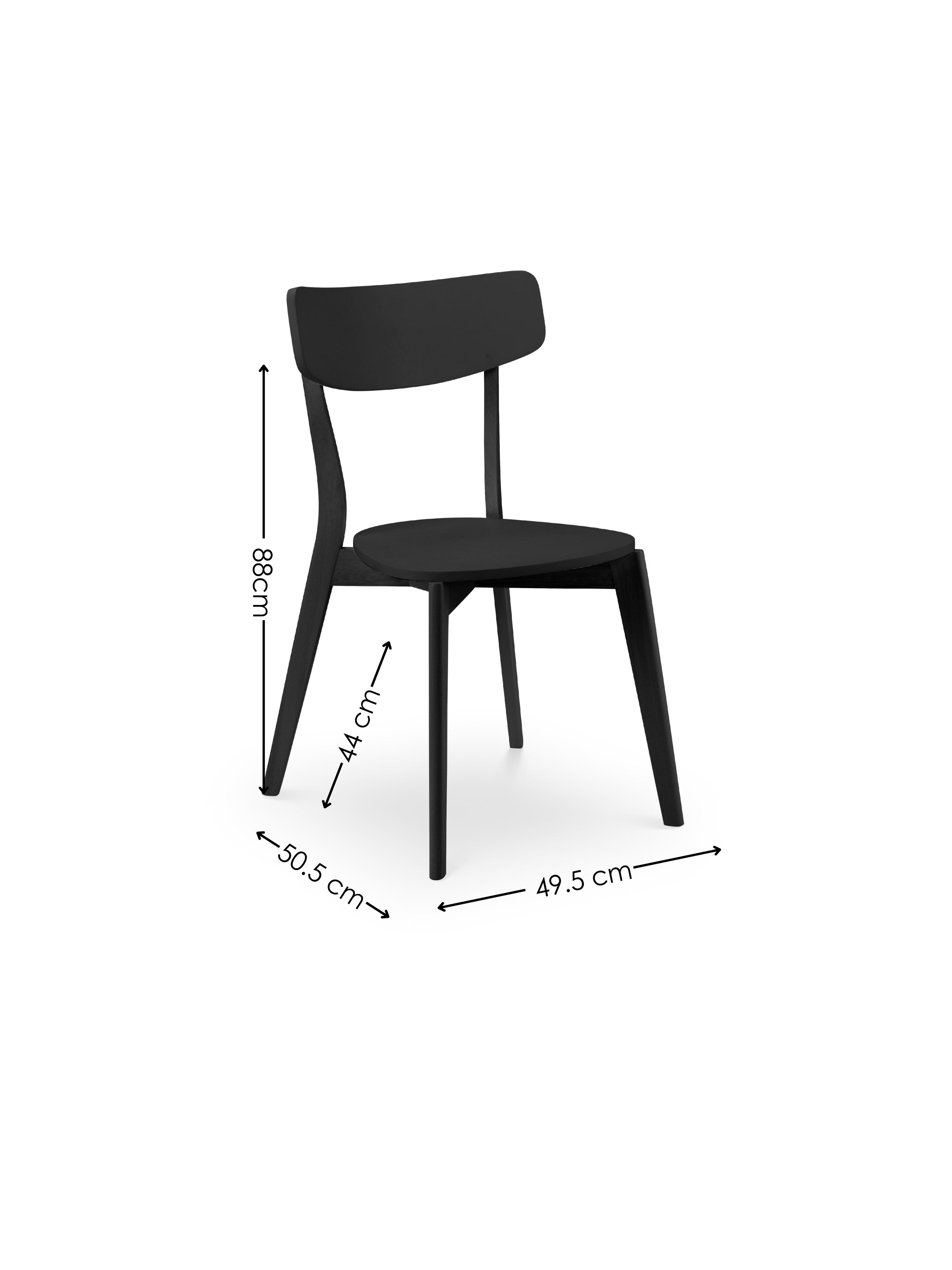 Set of 2 Casa Black Dining Chairs