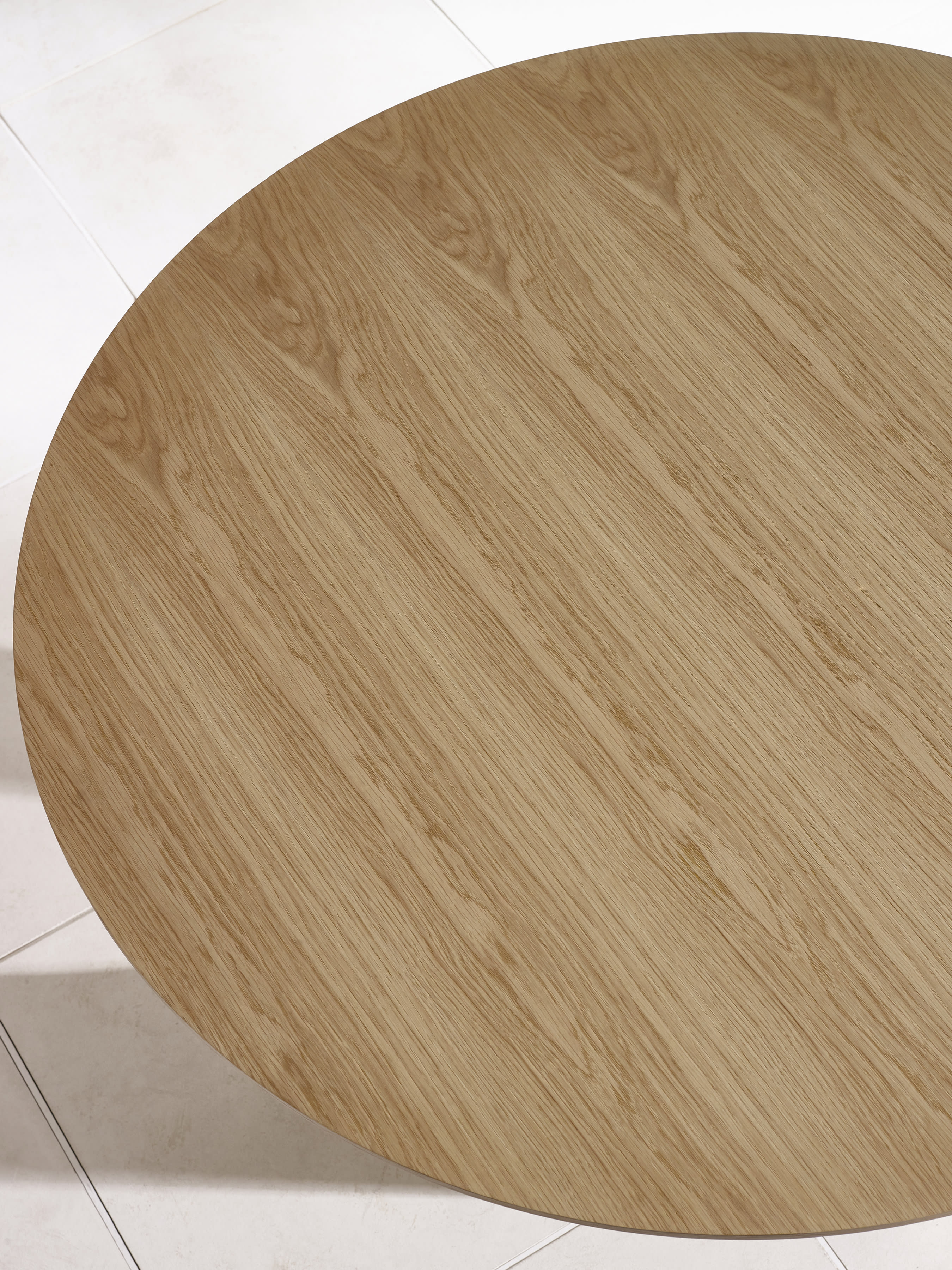 Cellini Round Oak Effect Dining Table Set with 4 Lottie Orange Chenille Upholstered Dining Chairs – Natural Oak Effect