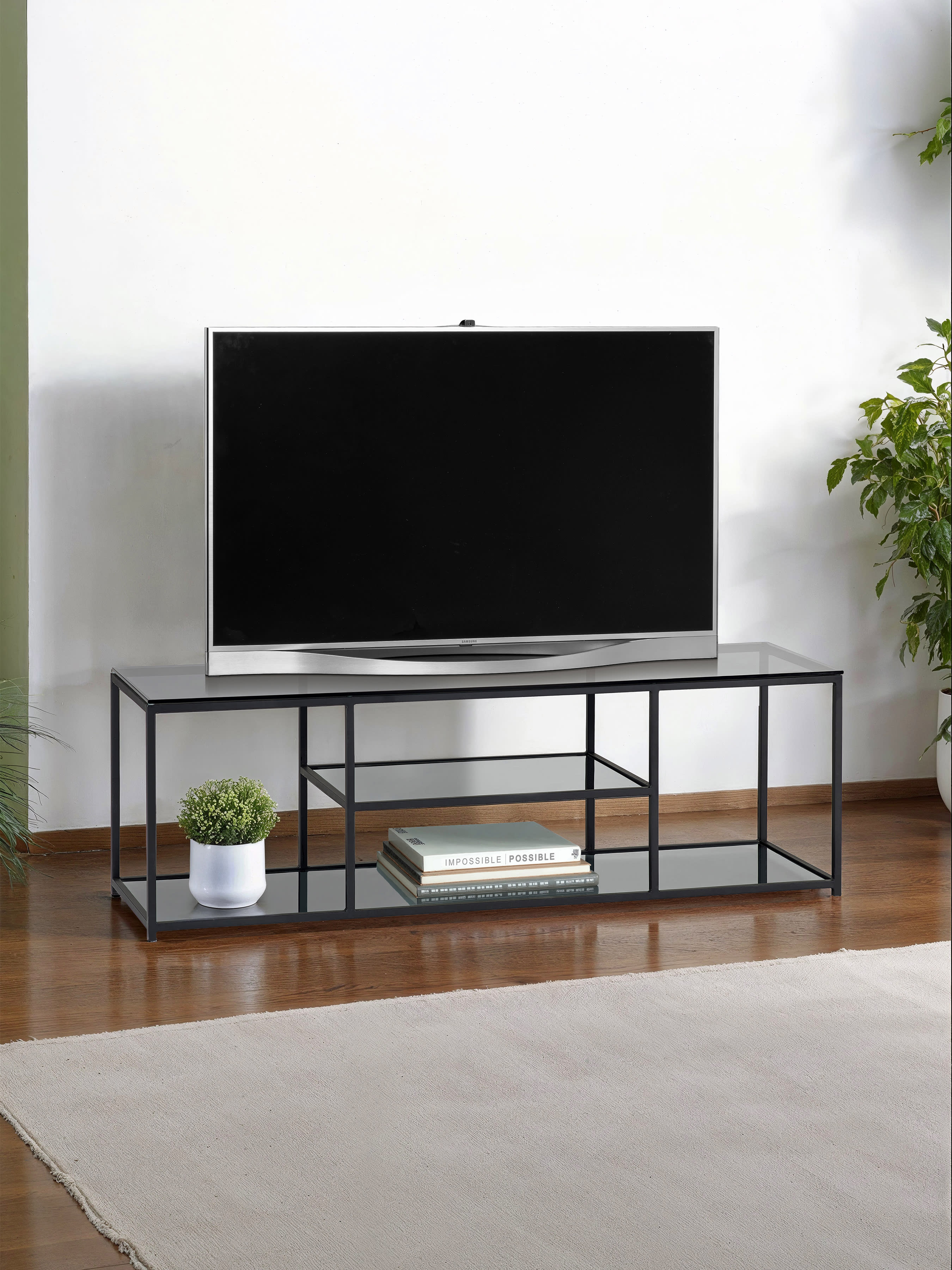 Chicago Tv Unit Smoked Glass