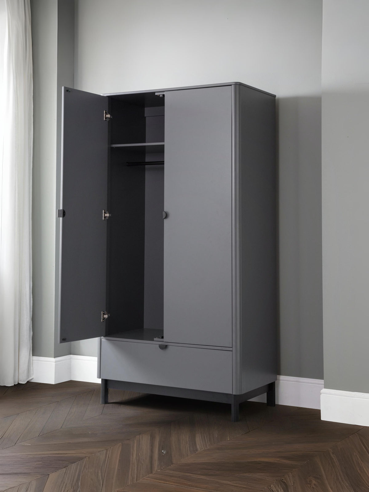 Chloe 2 Door 1 Drawer Wardrobe