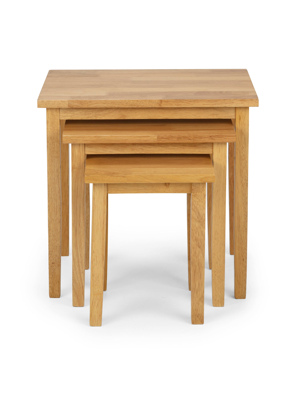 Cleo Nest Of Tables - Natural Oak Finish