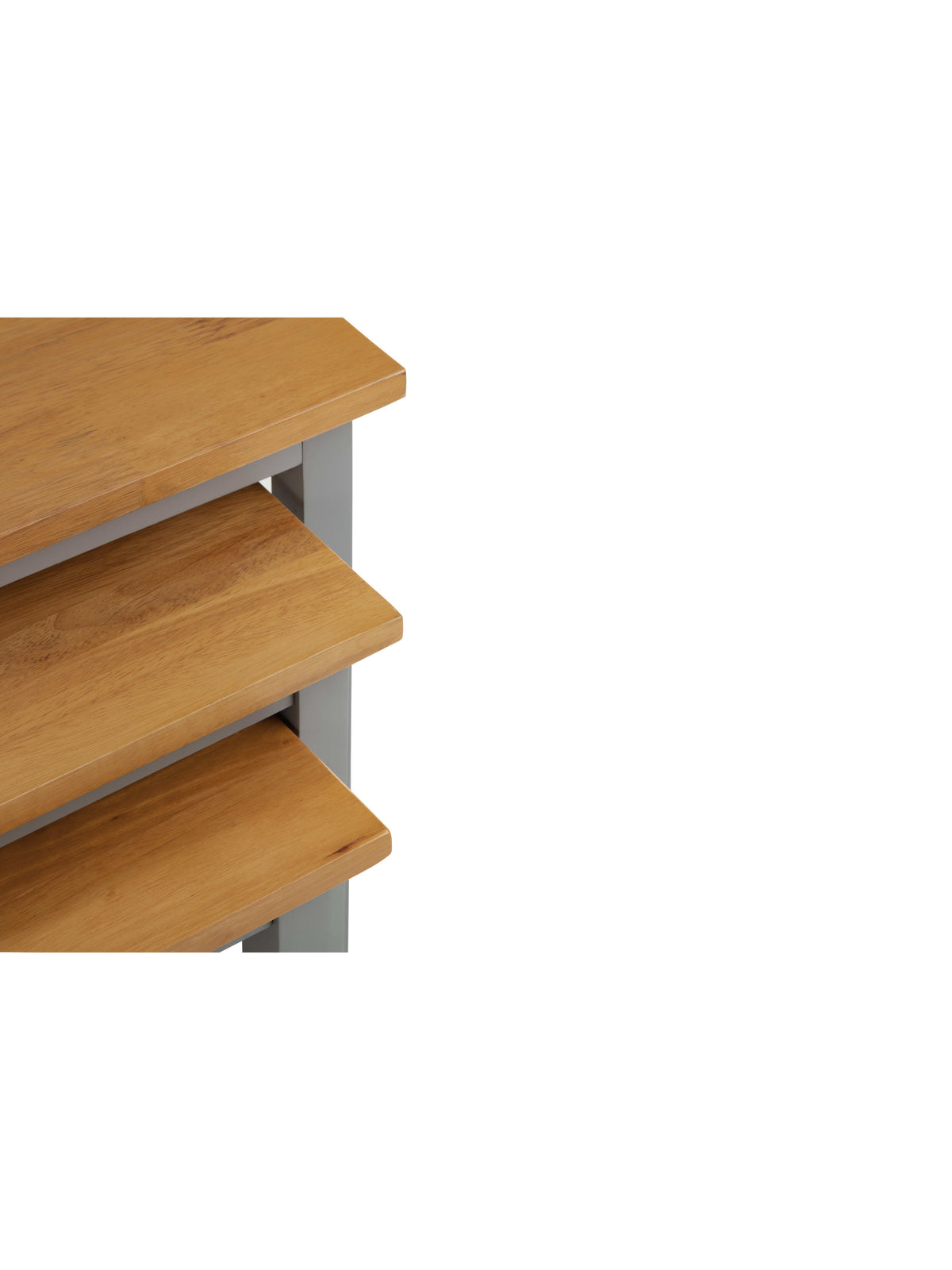 Cleo Nest Of Tables 2 Tone Grey & Oak