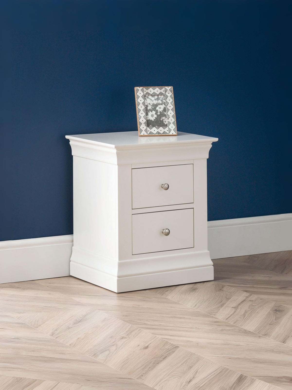 Clermont 2 Drawer Bedside Cabinet