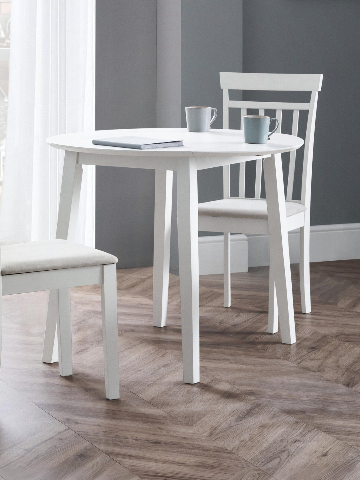 Coast White Dropleaf Table