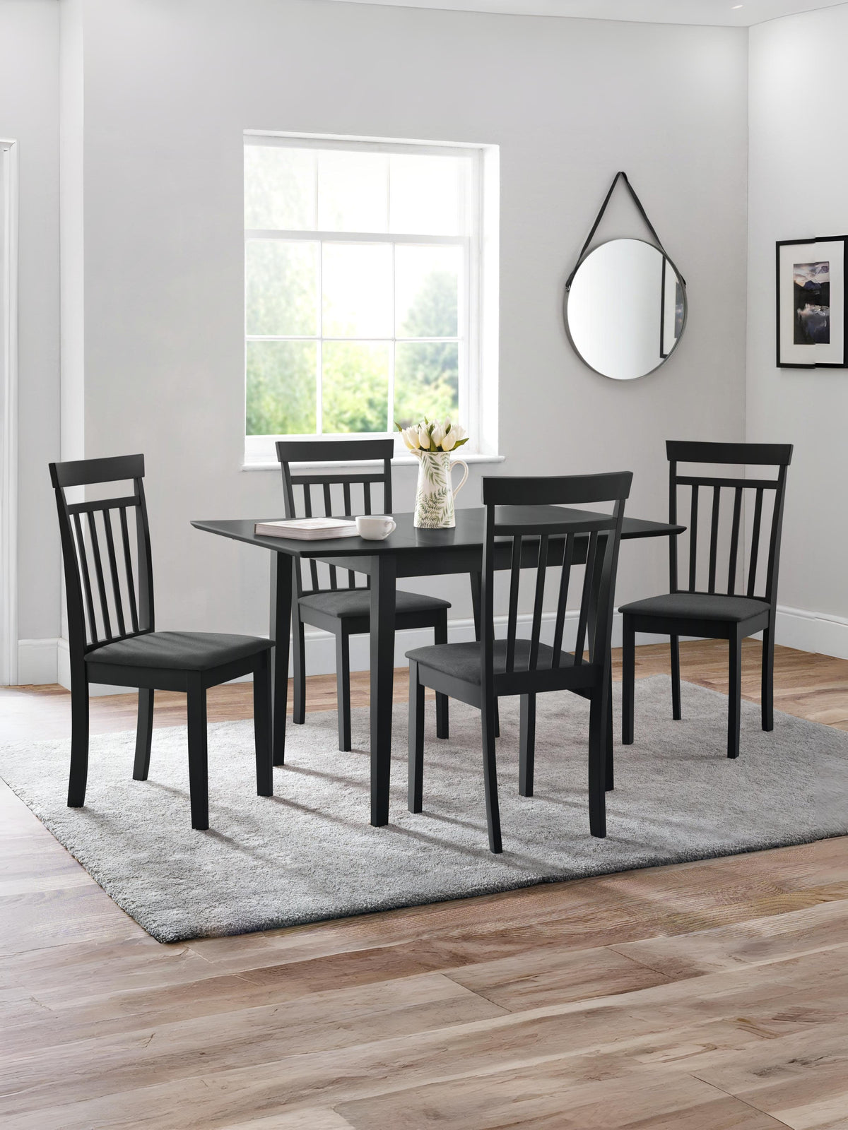Coast Black Dining Chairs (Set of2)