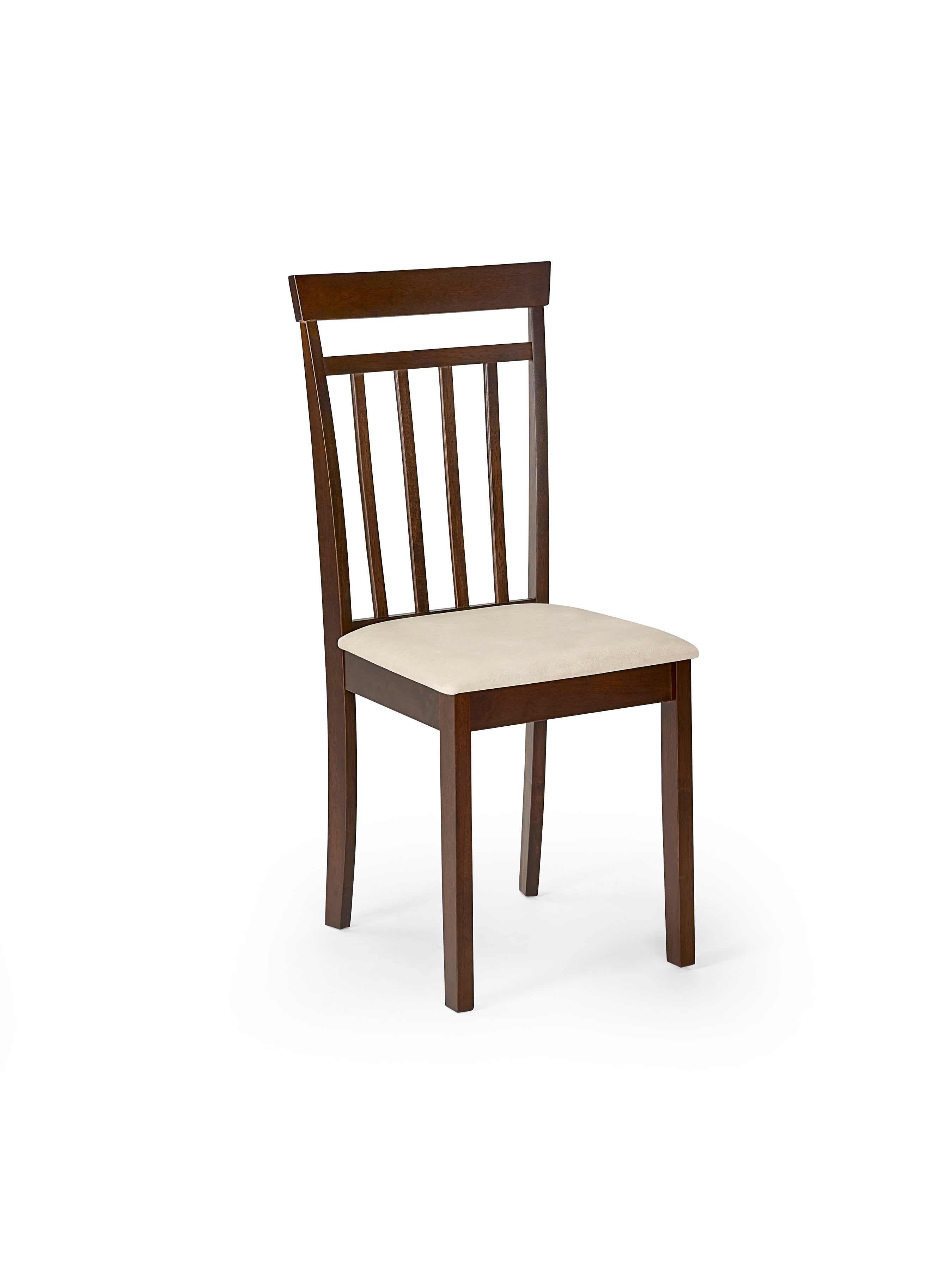 Coast Set of 2 Walnut Slat Back Wooden Dining Chairs – Walnut Effect