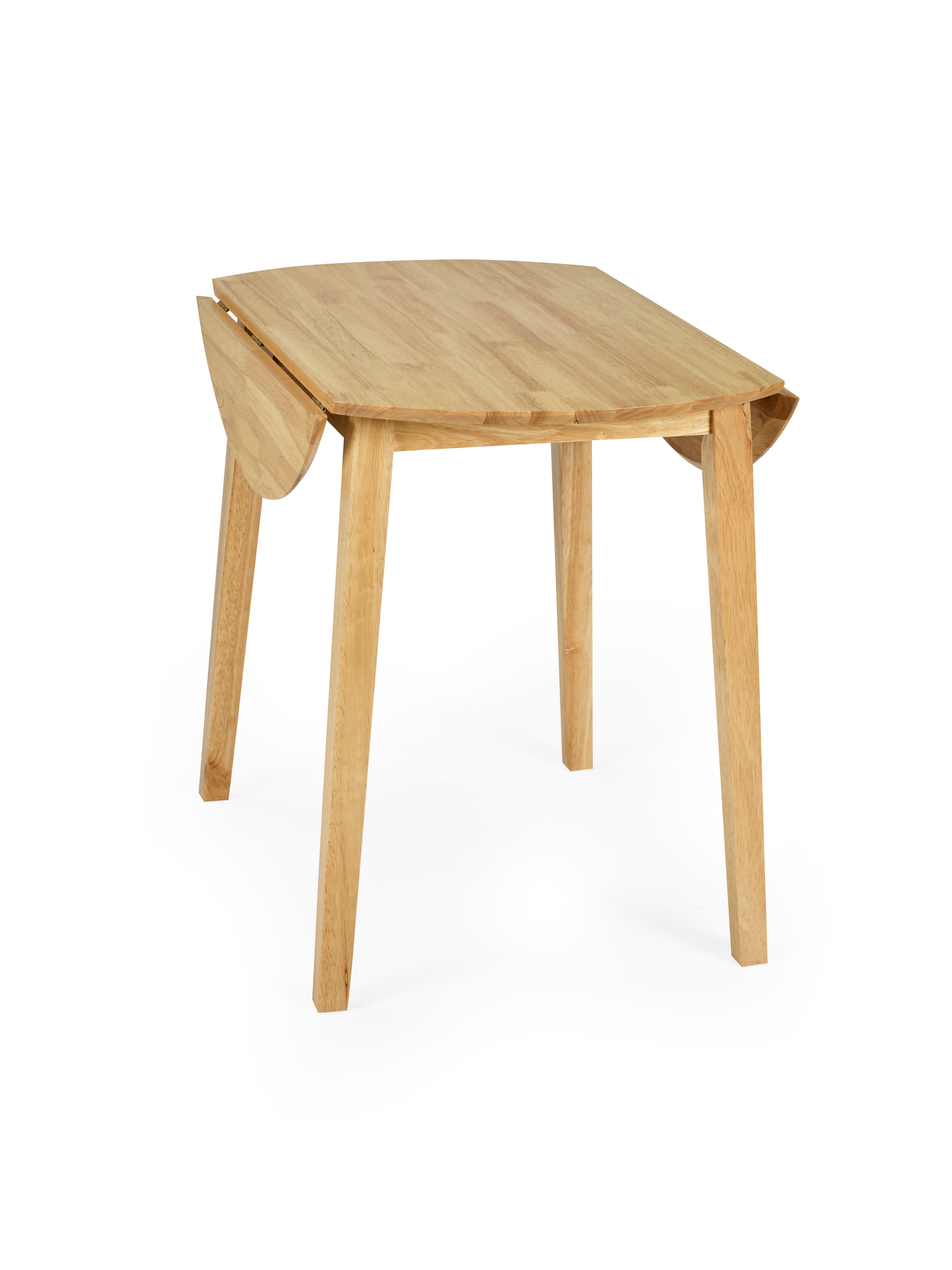 Coast Natural Oak 55- Drop Leaf Extending Round Dining Table – Natural Oak Effect