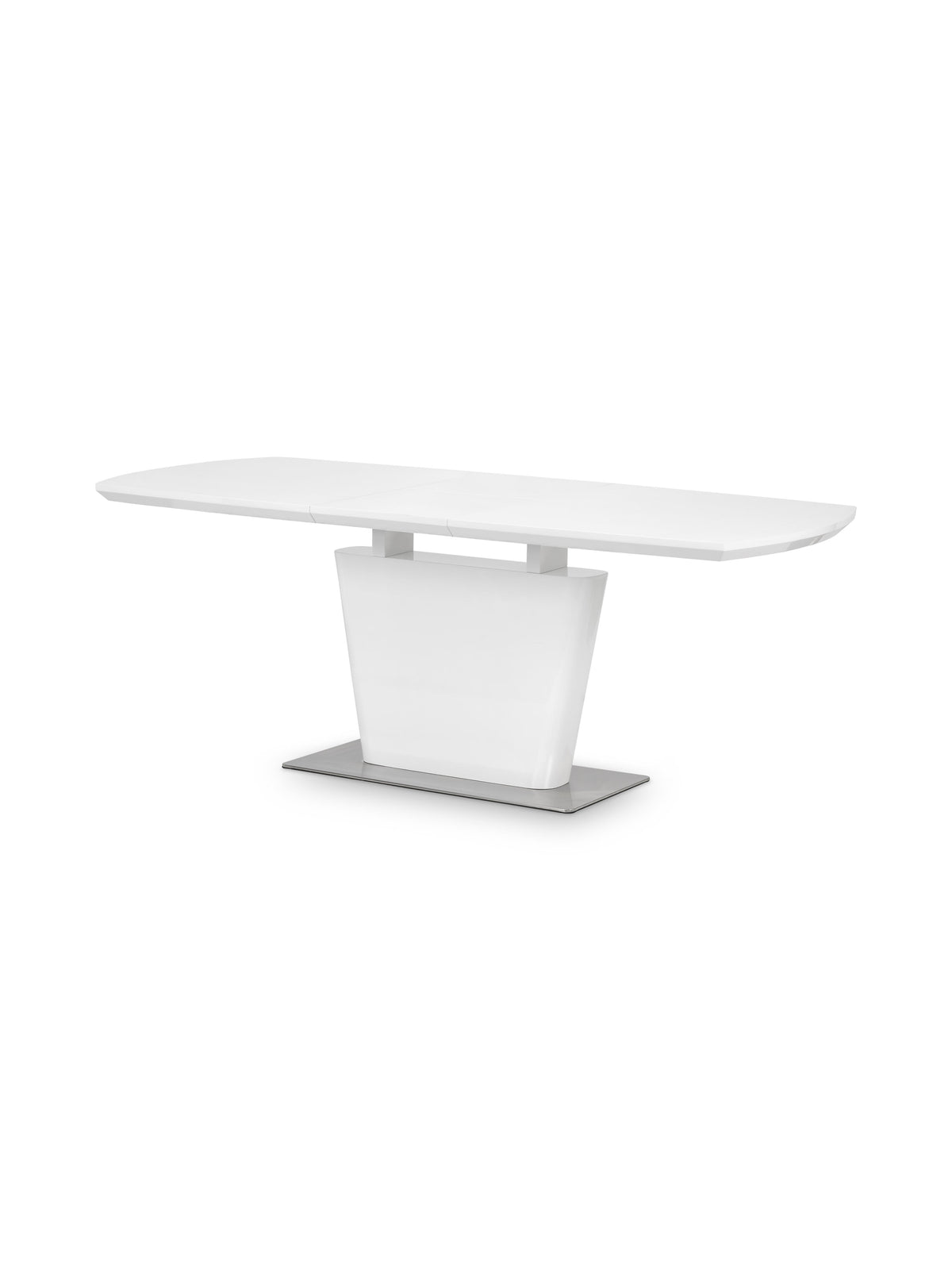 Como High Gloss Extending Table - White