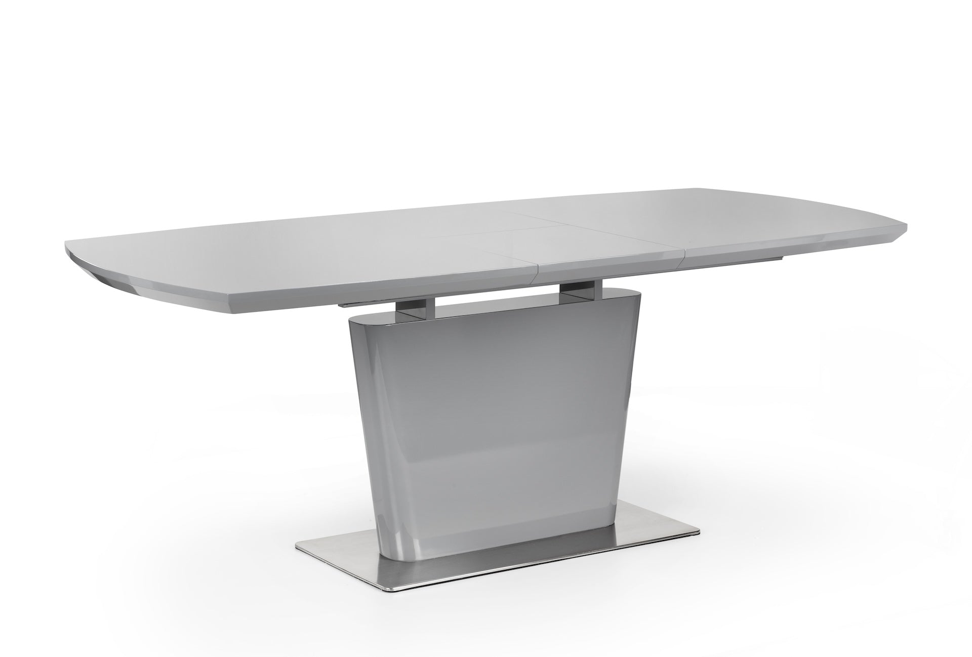 Como High Gloss Extending Table - Grey – Julian Bowen, view 4