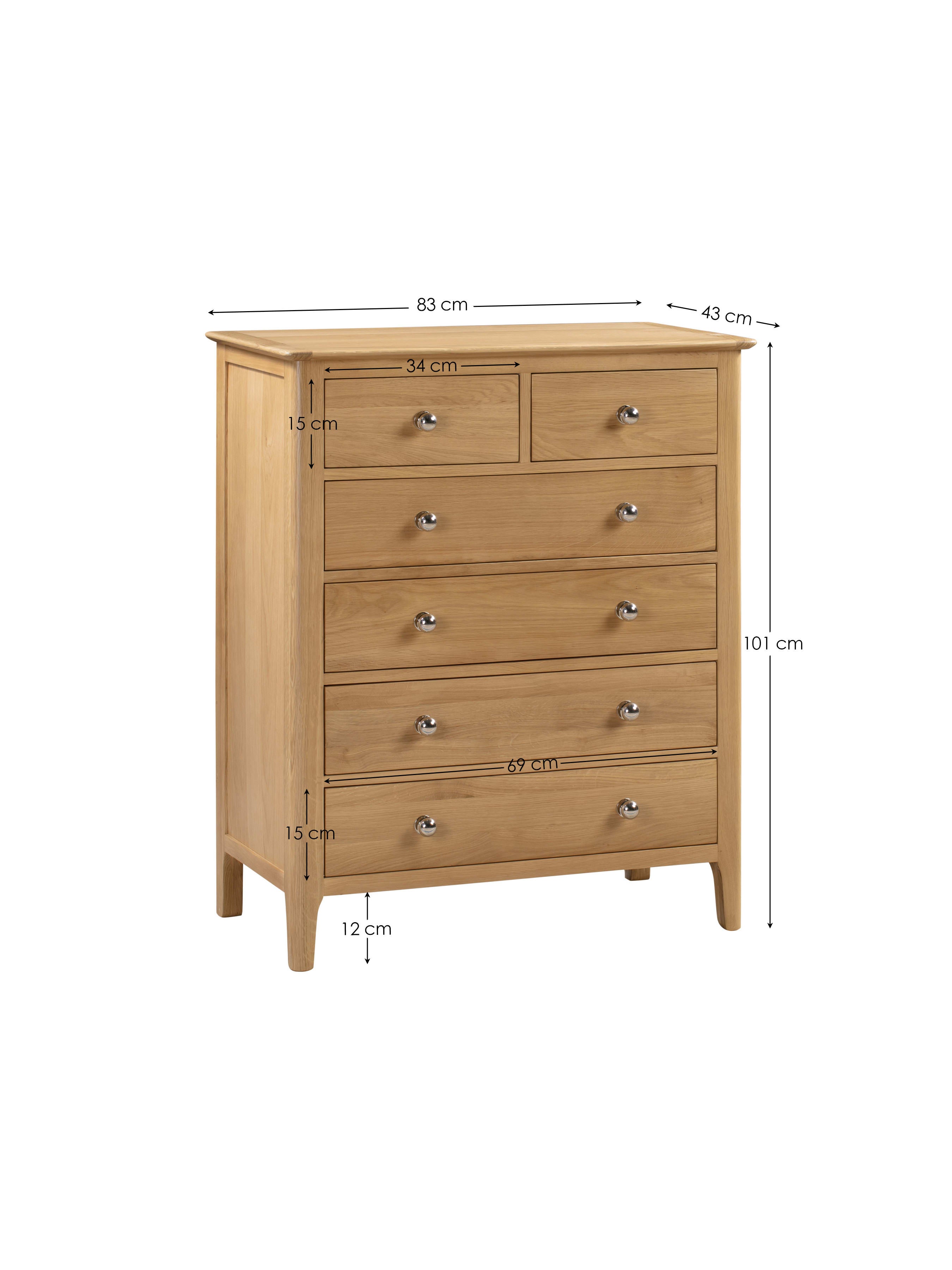 Cotswold 4+2 Drawer Chest