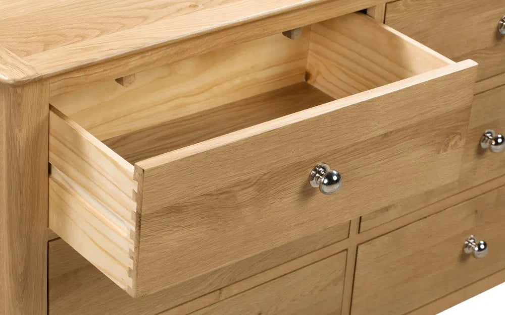 Cotswold 6 Drawer Wide Chest – Julian Bowen, view 6