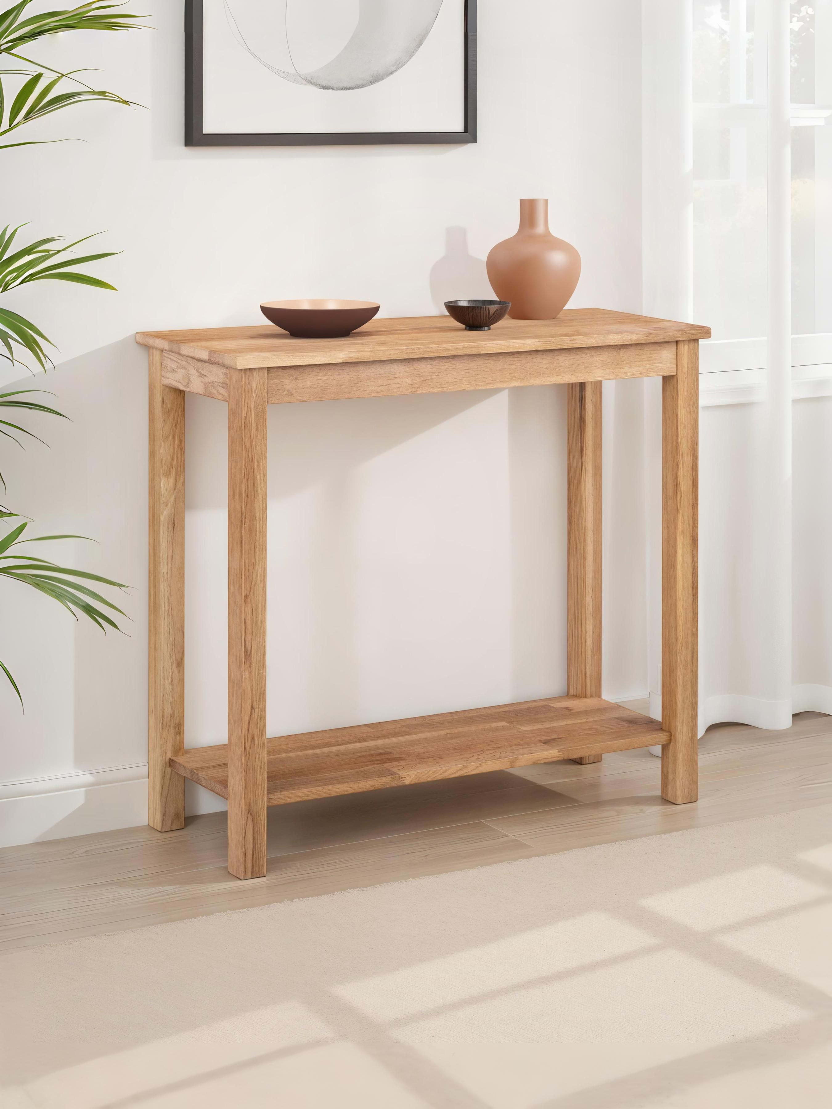 Coxmoor Console Table – Oak – Natural Oak