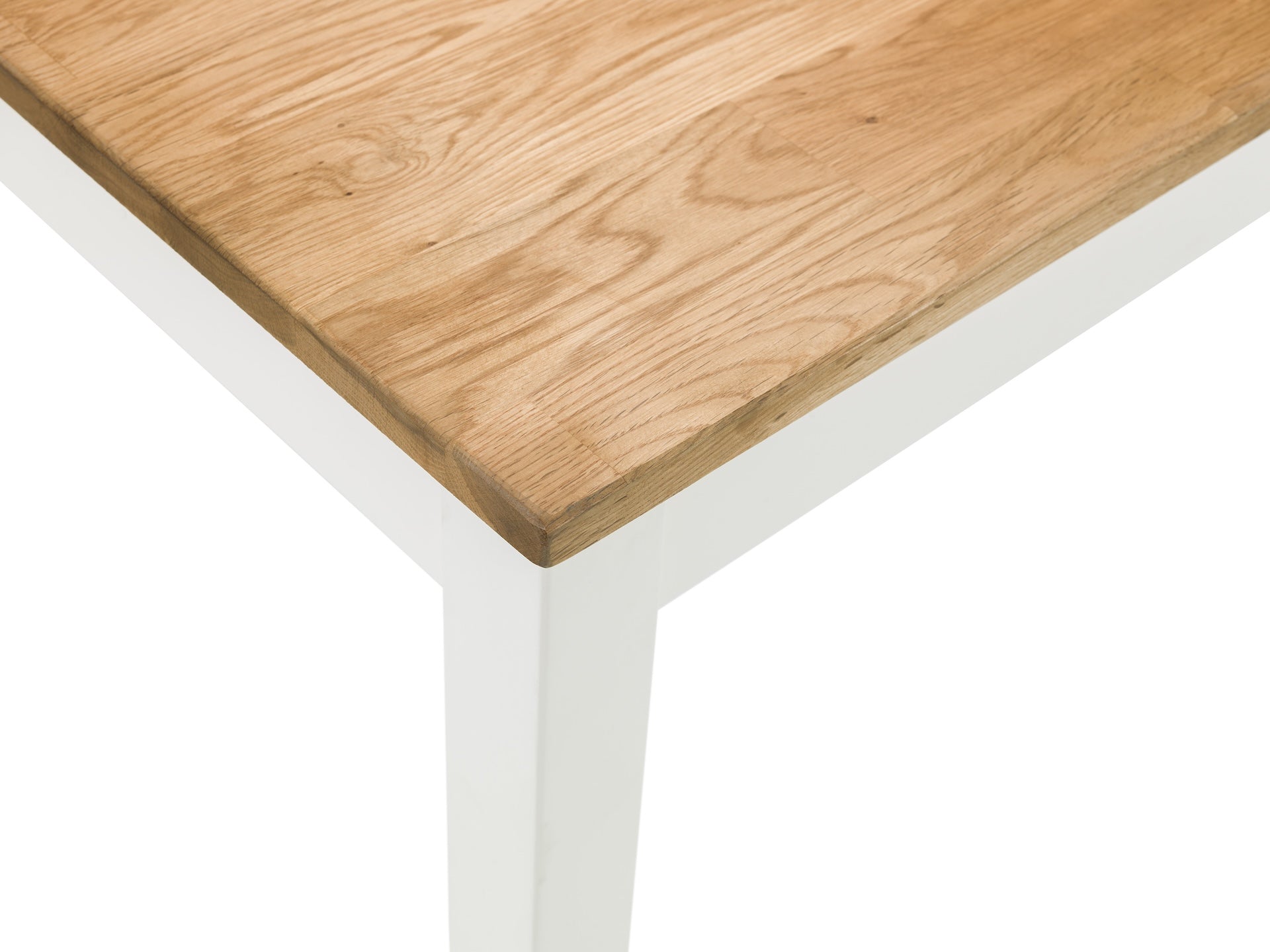 Coxmoor Rectangular Dining Table - Ivory & Oak – Julian Bowen, view 4