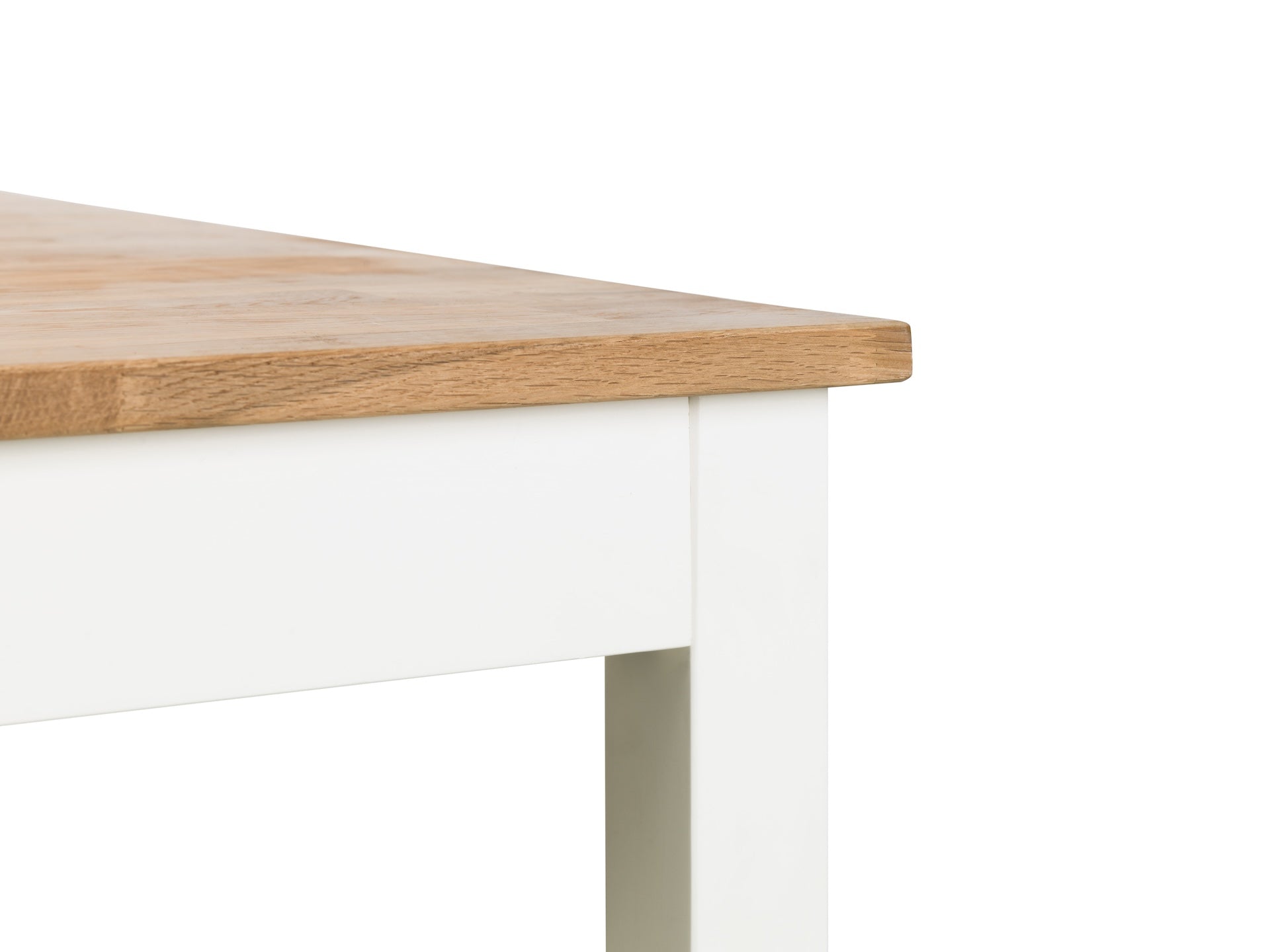 Coxmoor Rectangular Dining Table - Ivory & Oak – Julian Bowen, view 6