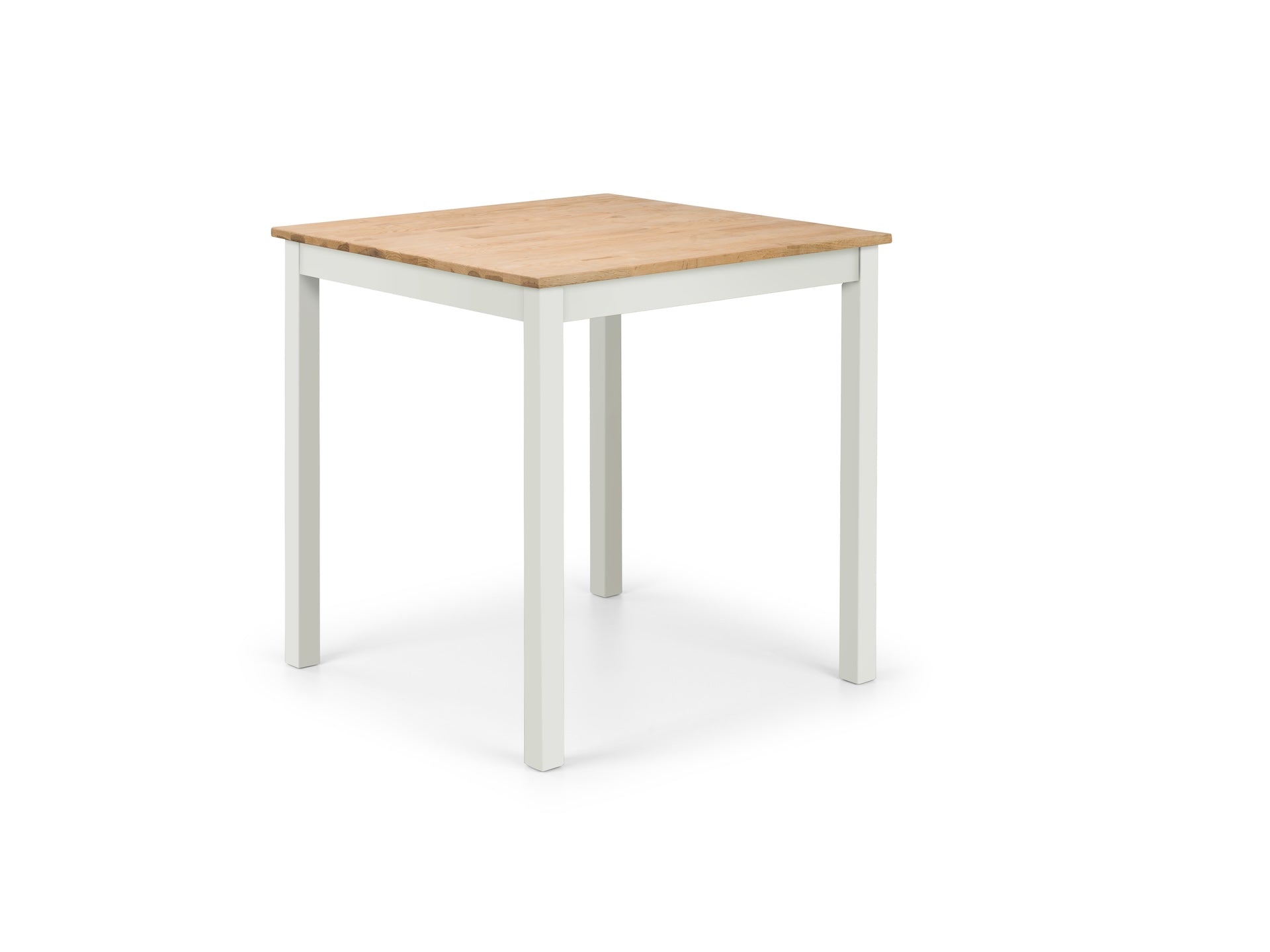 Coxmoor 75cm Square Dining Table - Ivory & Oak – Julian Bowen