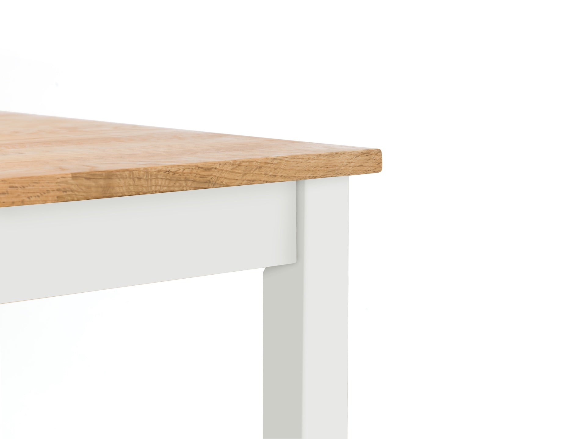 Coxmoor 75cm Square Dining Table - Ivory & Oak – Julian Bowen, view 5