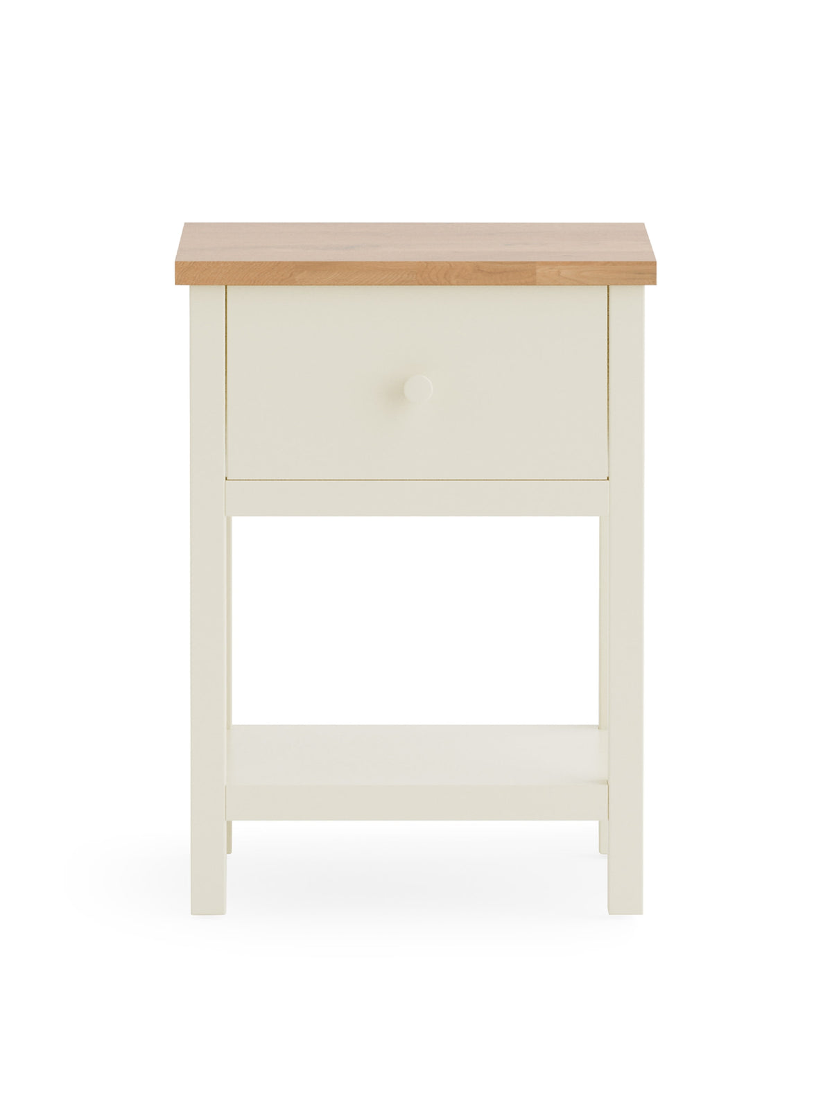 Coxmoor 1 Drawer - Ivory and Oak