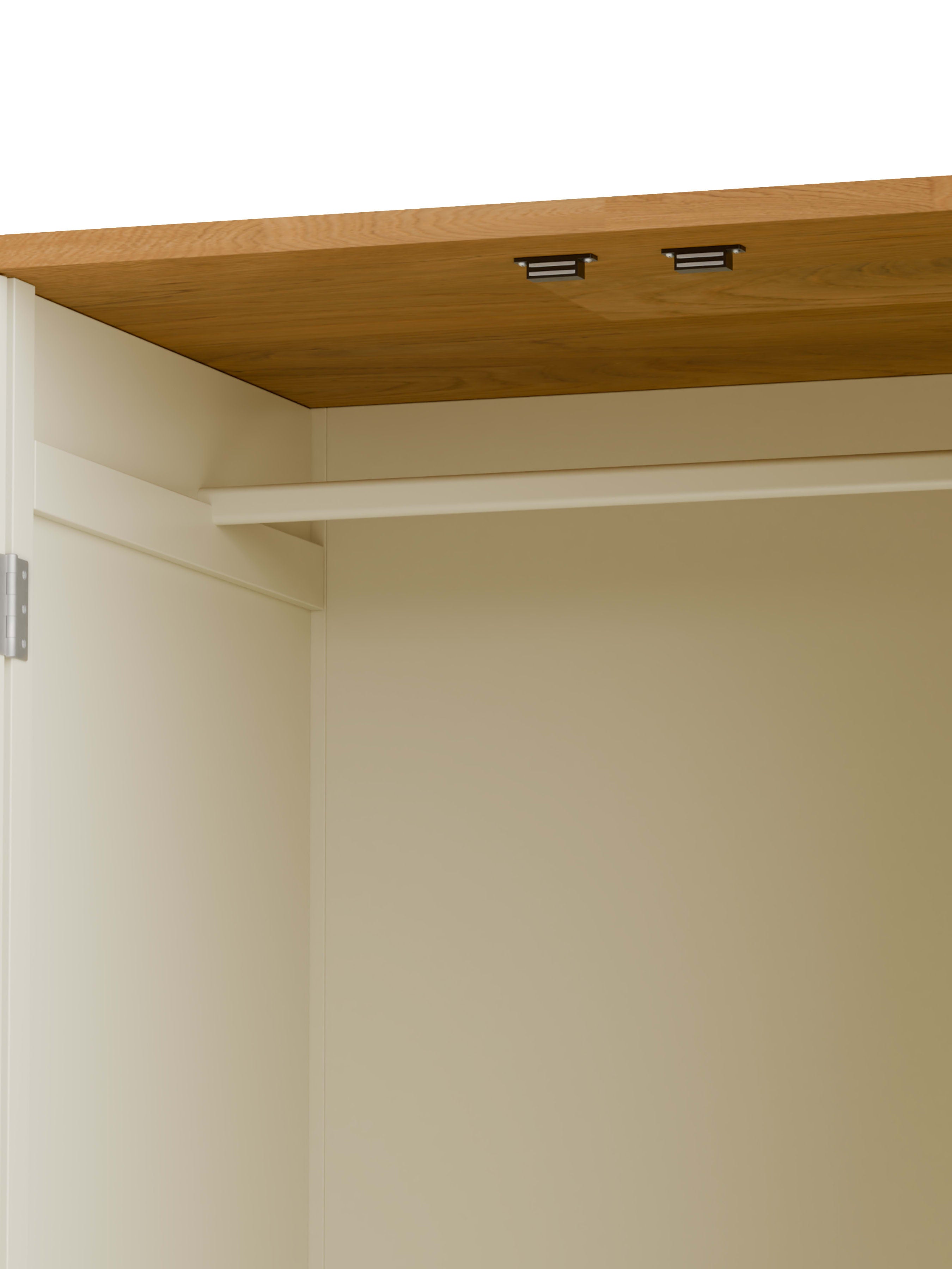 Coxmoor Wardrobe - Ivory and Oak