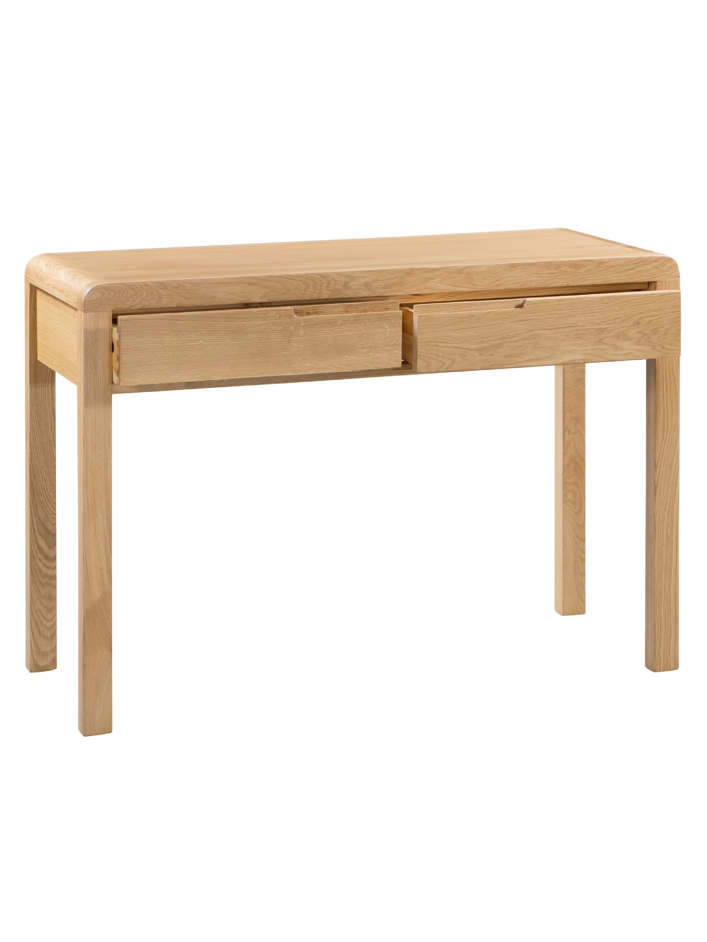 Curve Oak 2 Drawer Dressing Table & Stool