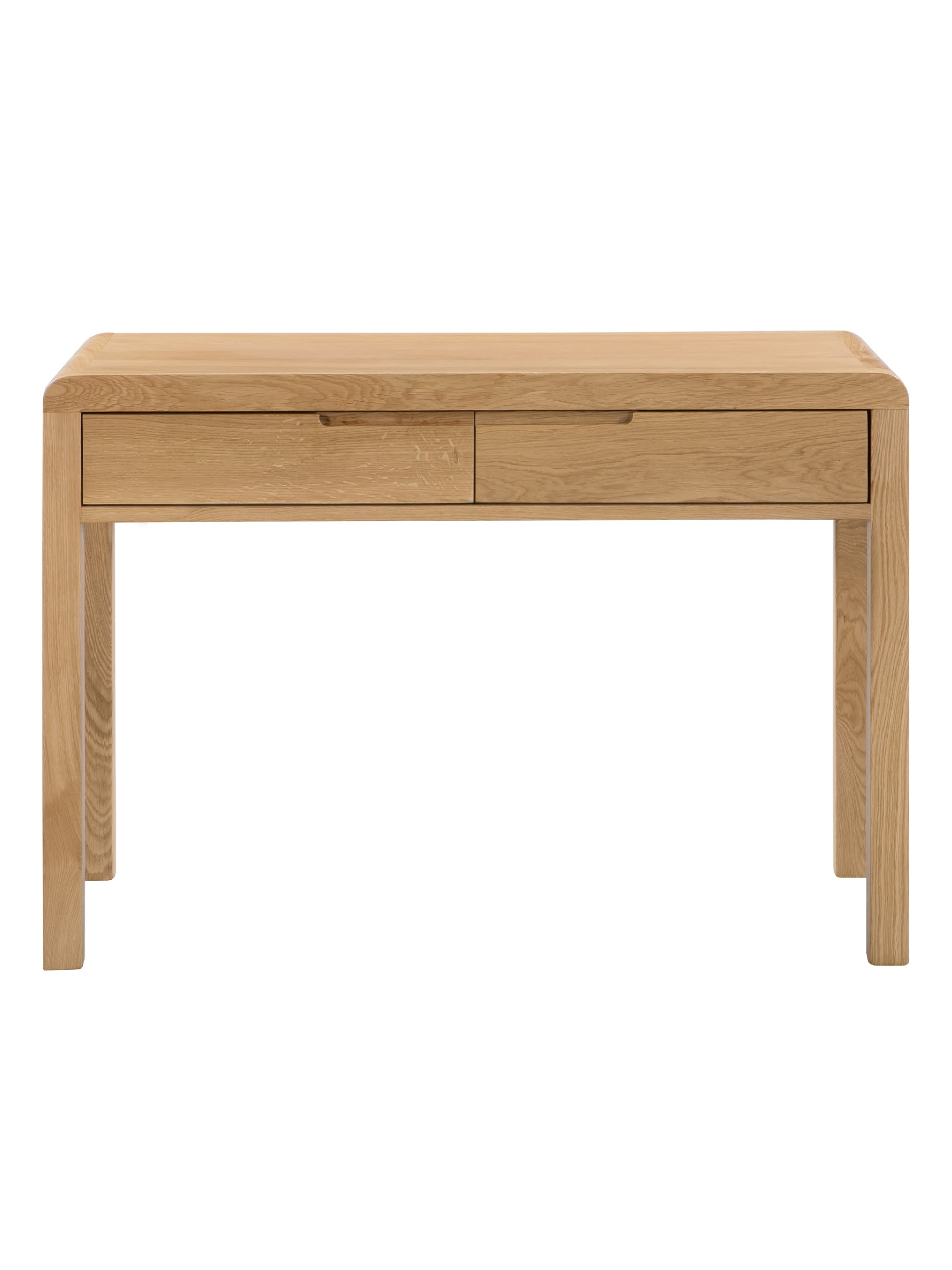 Curve Oak 2 Drawer Dressing Table & Stool