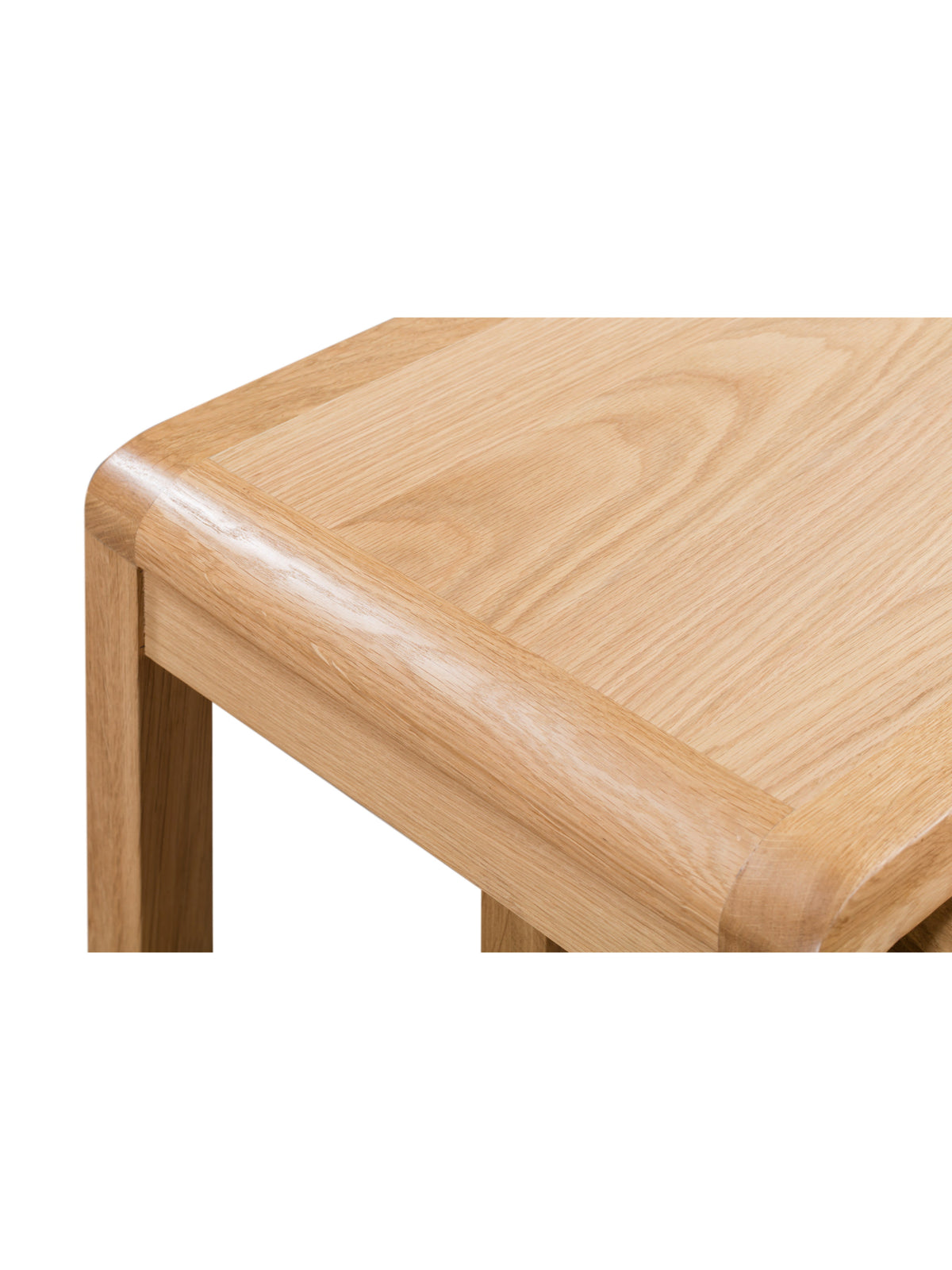 Curve Oak Nest Of 2 Tables