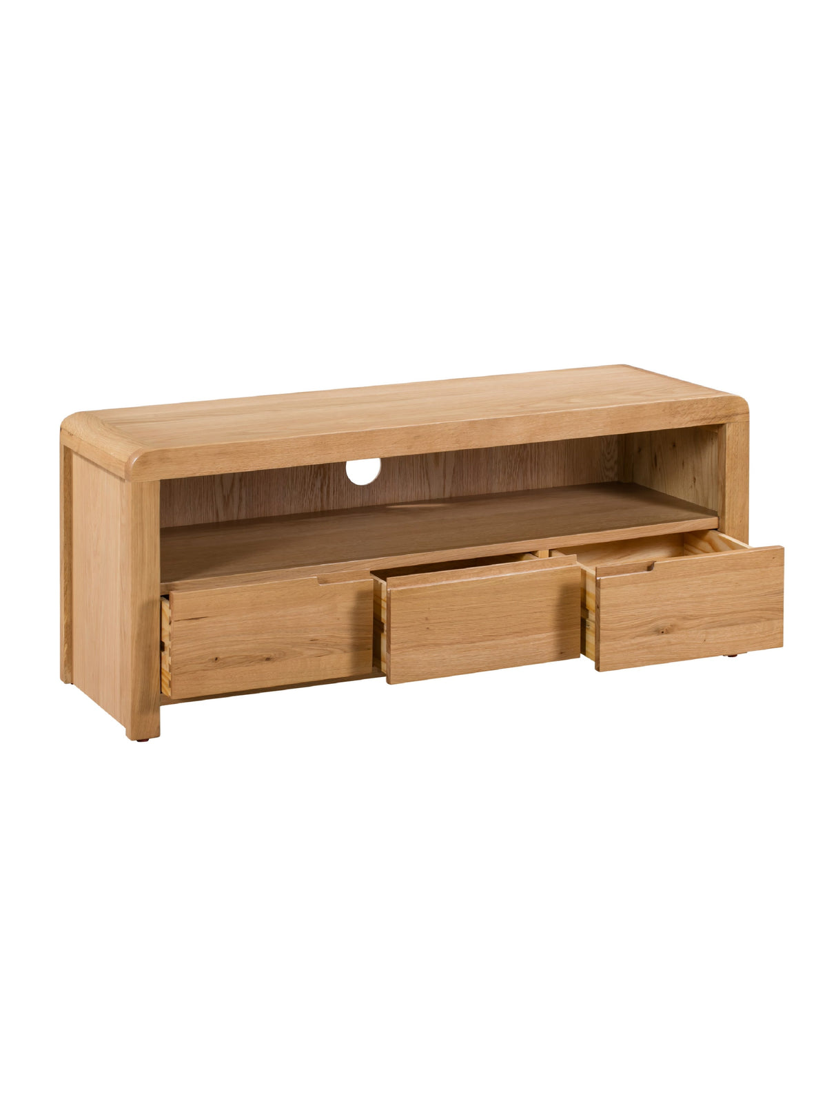 Curve Oak TV Unit