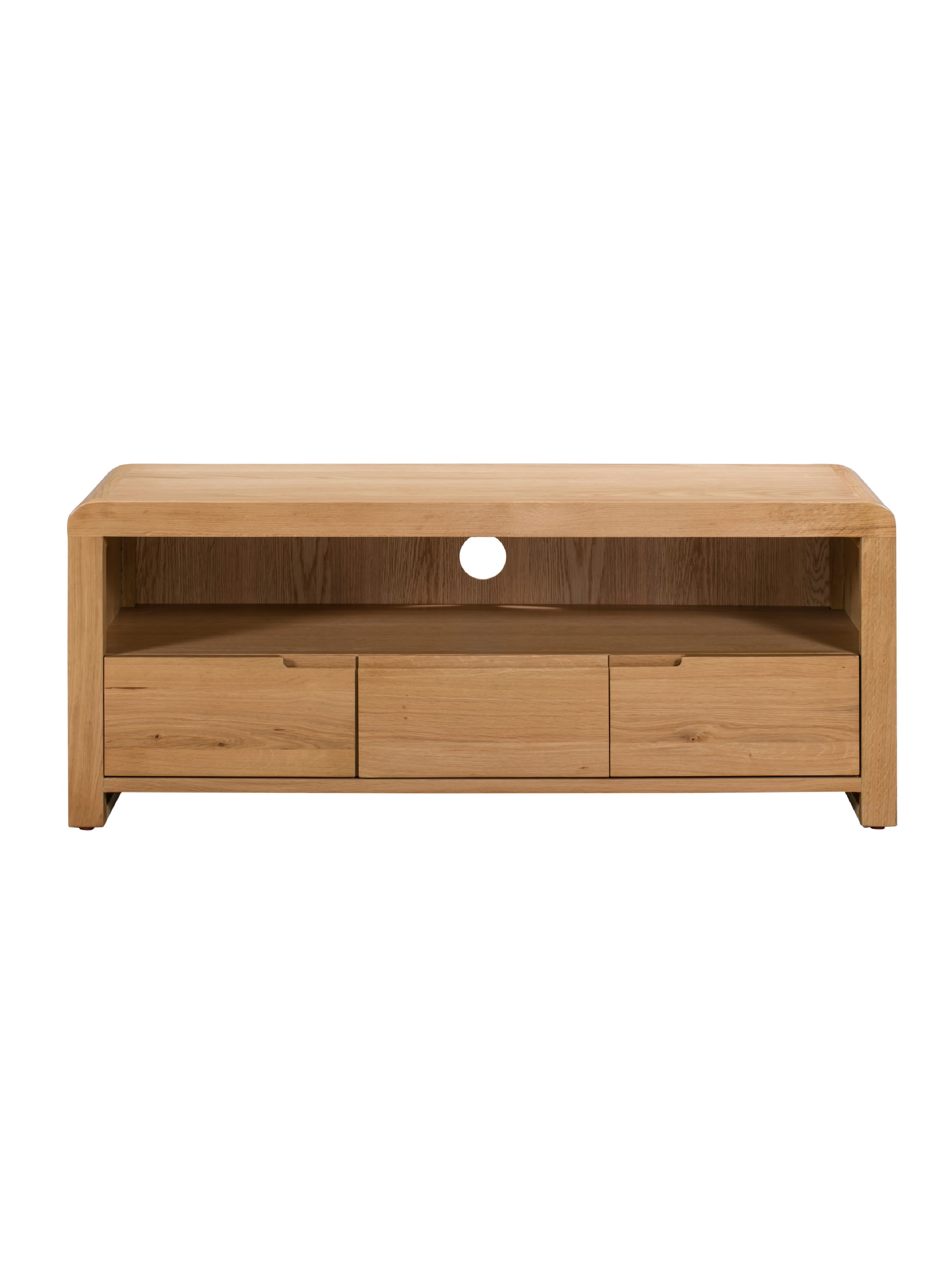 Curve Oak TV Unit